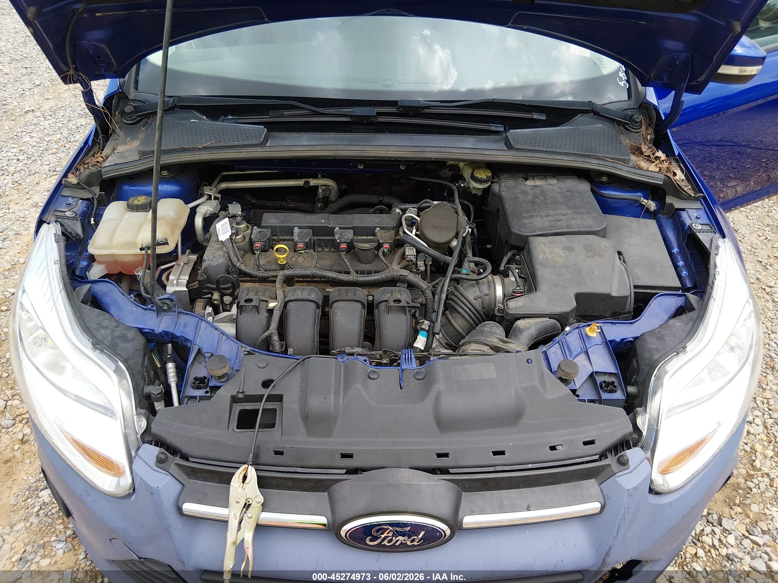2014 Ford Focus Se Синий vin: 1FADP3F22EL244011