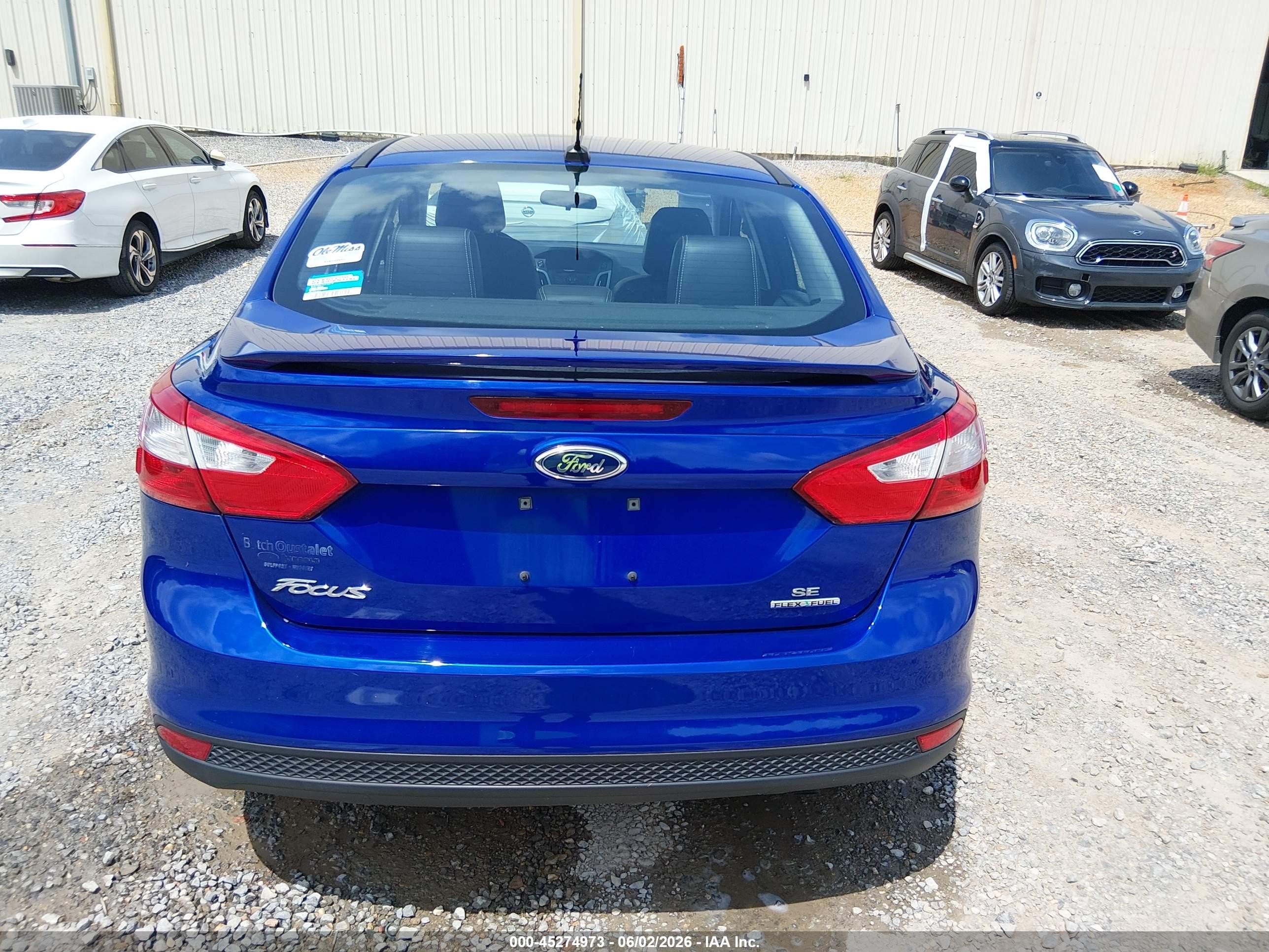 2014 Ford Focus Se Синий vin: 1FADP3F22EL244011