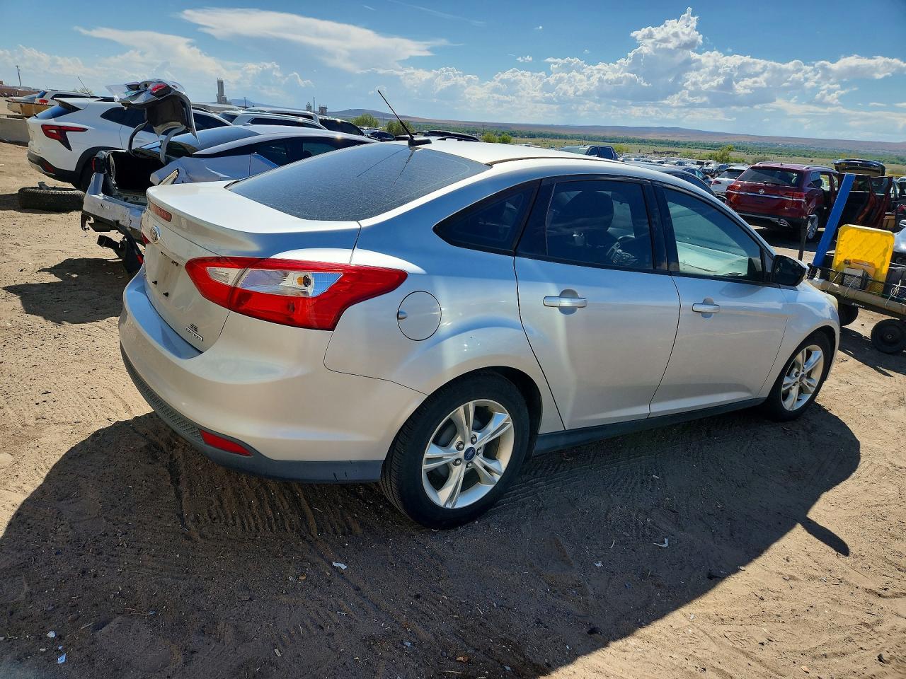 2014 Ford Focus Se Silver vin: 1FADP3F22EL254019