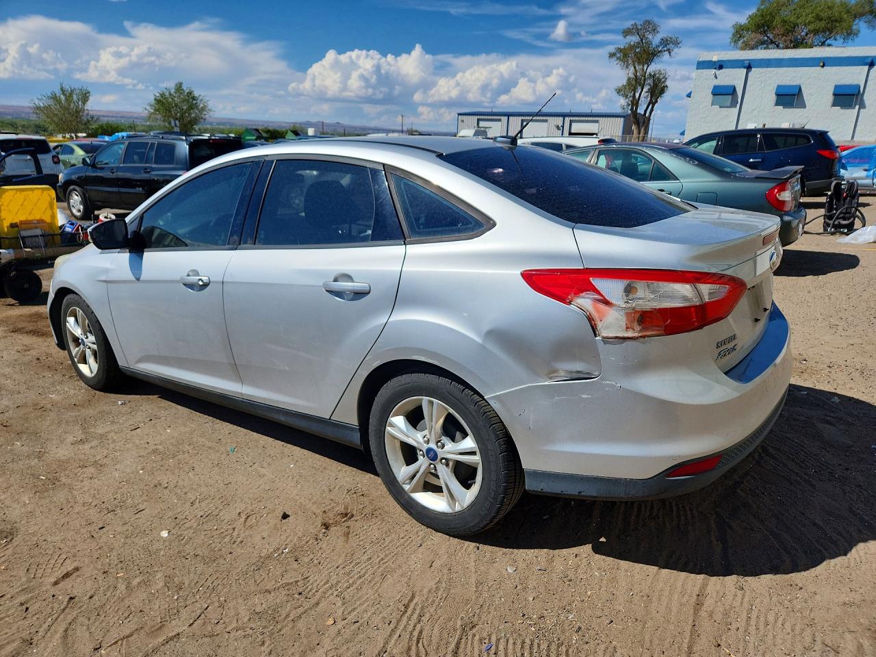 2014 Ford Focus Se Silver vin: 1FADP3F22EL254019