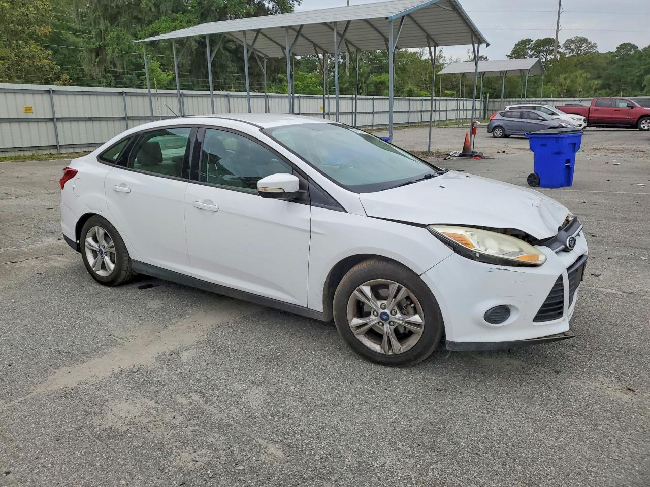 2014 Ford Focus Se White vin: 1FADP3F22EL272469