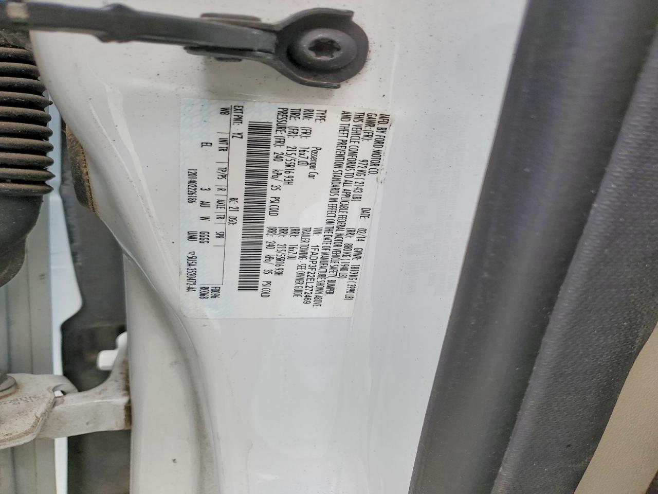 2014 Ford Focus Se White vin: 1FADP3F22EL272469
