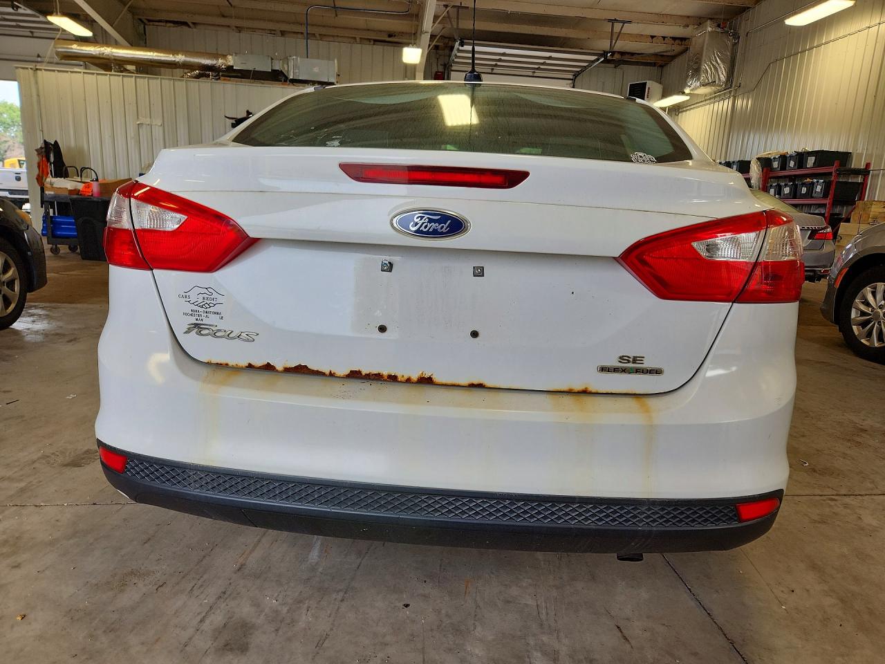 2014 Ford Focus Se White vin: 1FADP3F22EL277090