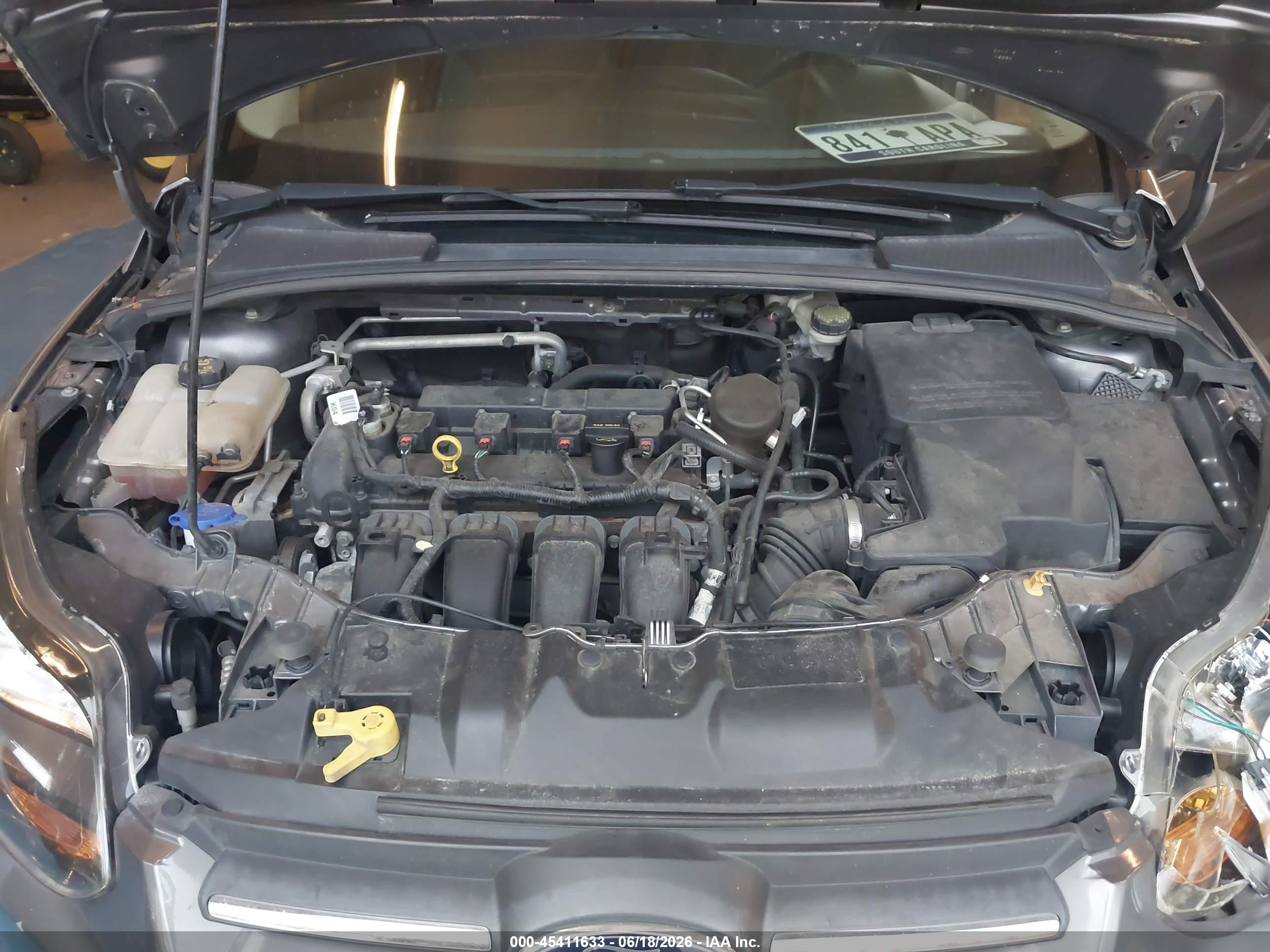 2014 Ford Focus Se Gray vin: 1FADP3F22EL334050