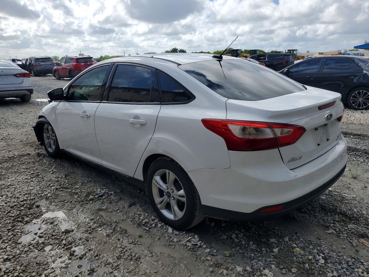 2014 Ford Focus Se White vin: 1FADP3F22EL336753