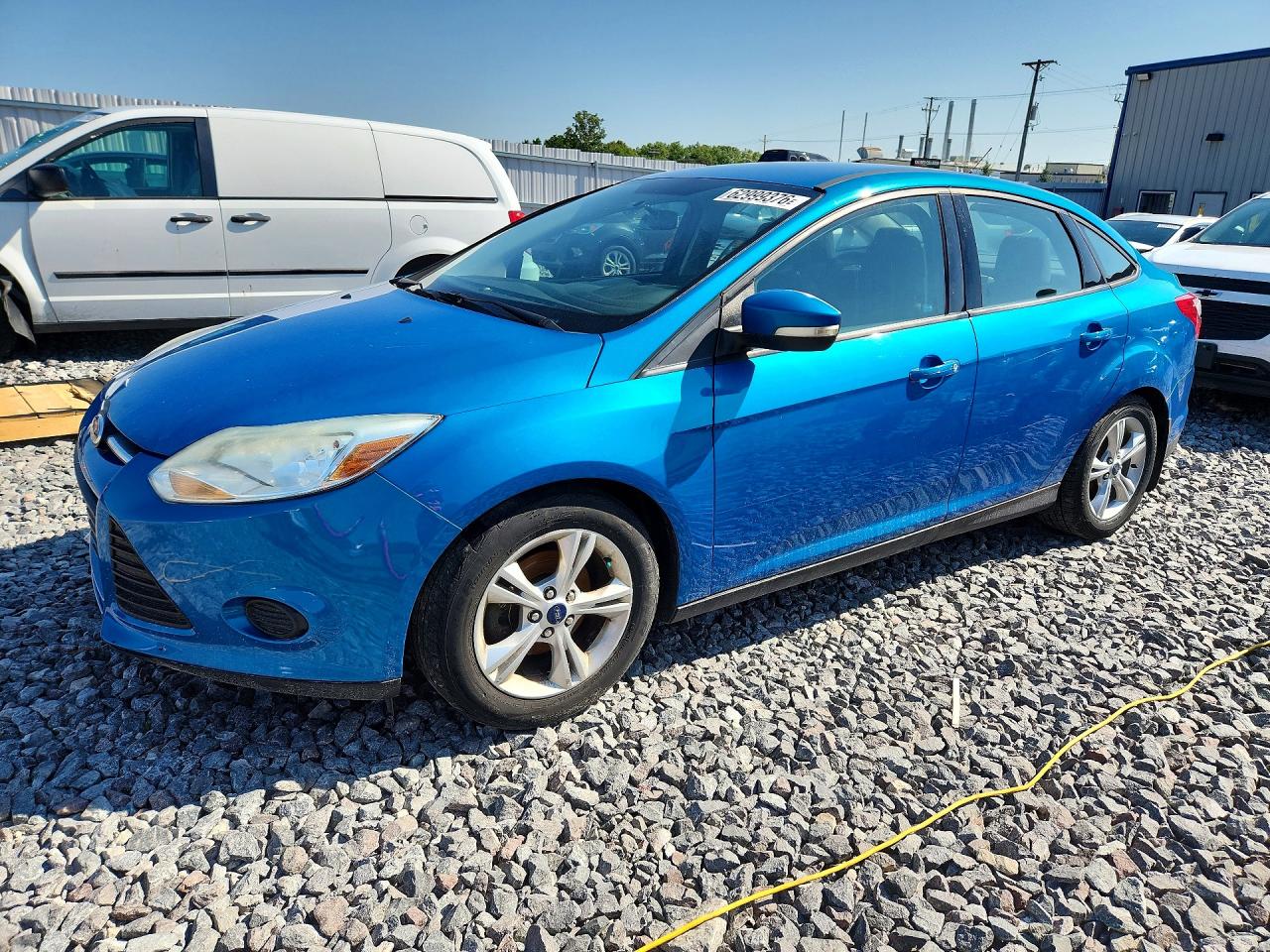 2014 Ford Focus Se Blue vin: 1FADP3F22EL337093
