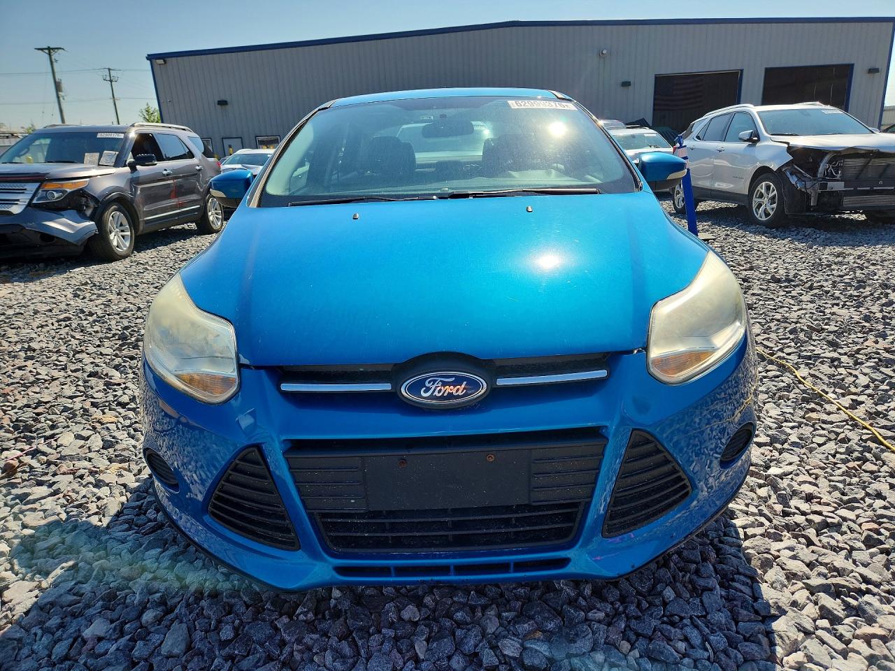 2014 Ford Focus Se Blue vin: 1FADP3F22EL337093
