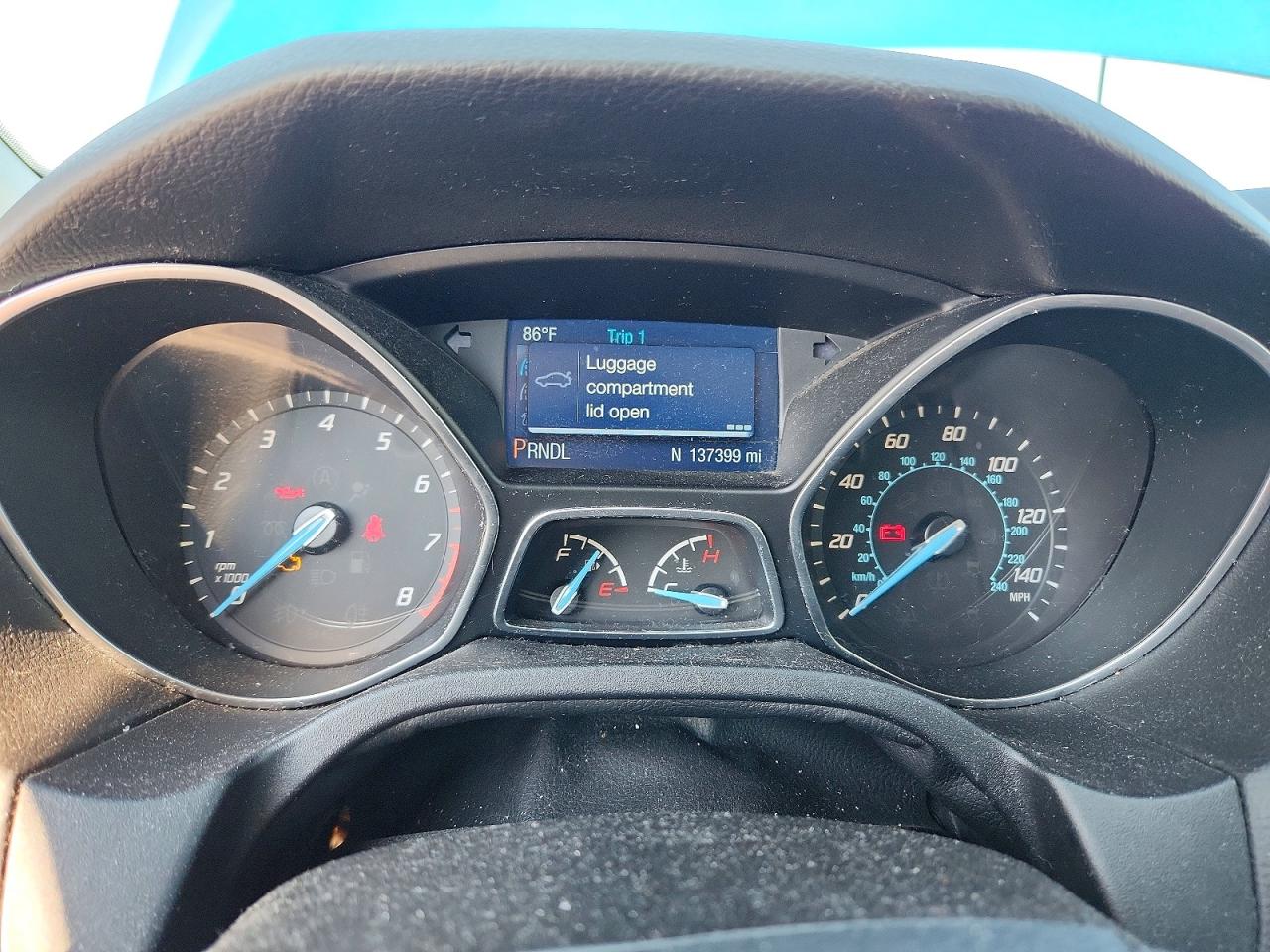 2014 Ford Focus Se Blue vin: 1FADP3F22EL337093