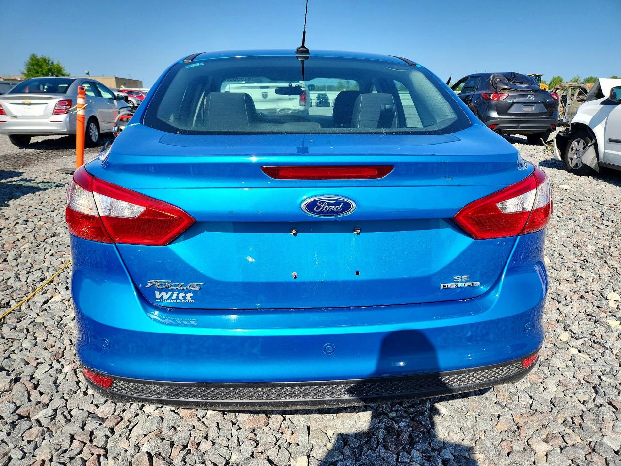 2014 Ford Focus Se Blue vin: 1FADP3F22EL337093