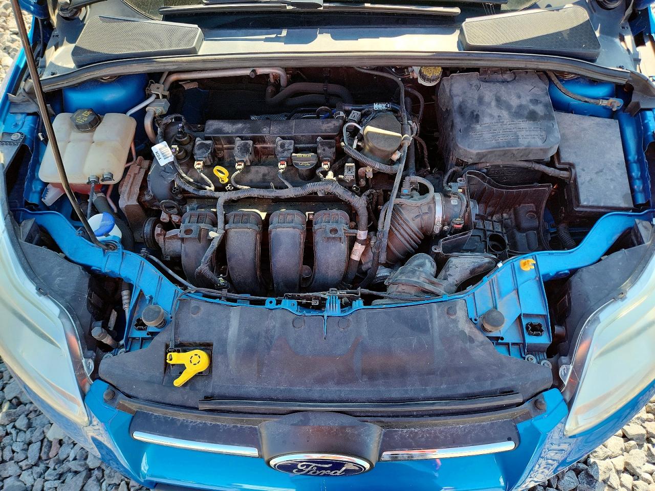 2014 Ford Focus Se Blue vin: 1FADP3F22EL337093
