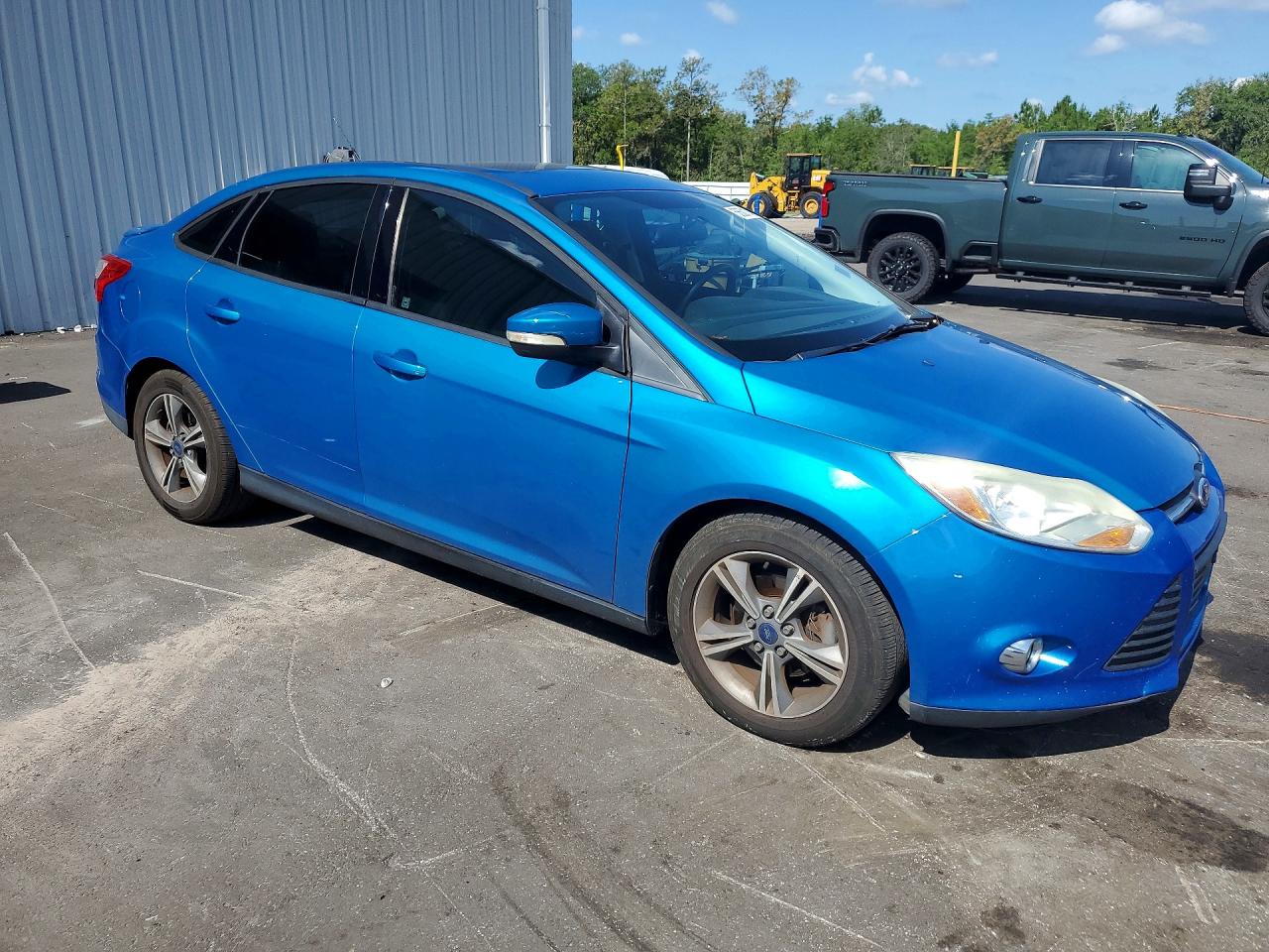 2014 Ford Focus Se Blue vin: 1FADP3F22EL339135