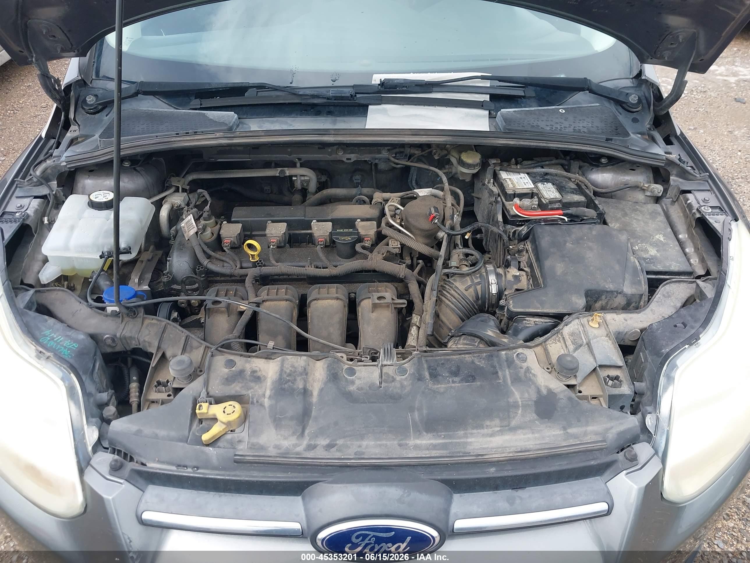 2014 Ford Focus Se Gray vin: 1FADP3F22EL340835