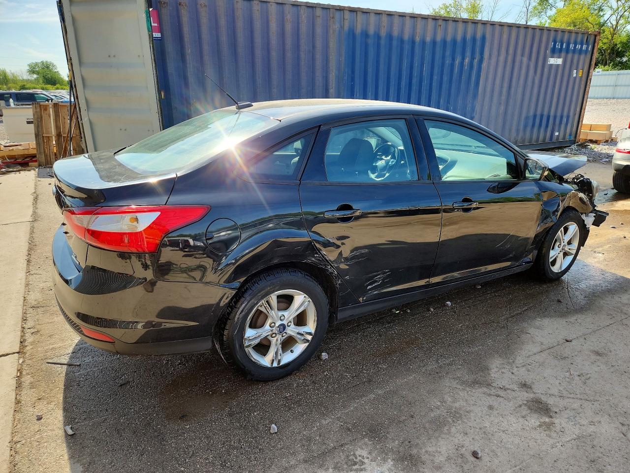 2014 Ford Focus Se Black vin: 1FADP3F22EL346473