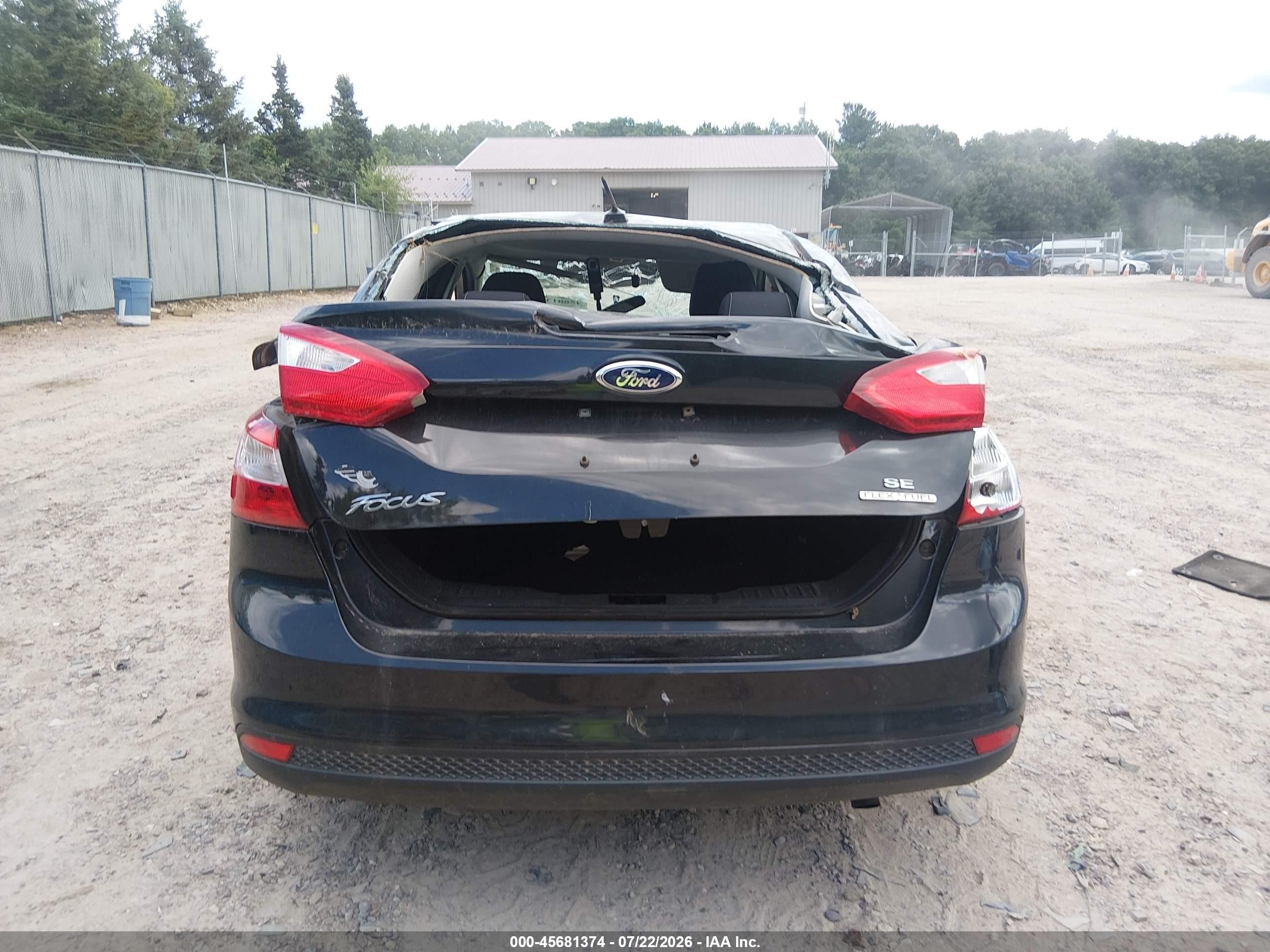 2014 Ford Focus Se Черный vin: 1FADP3F22EL364147