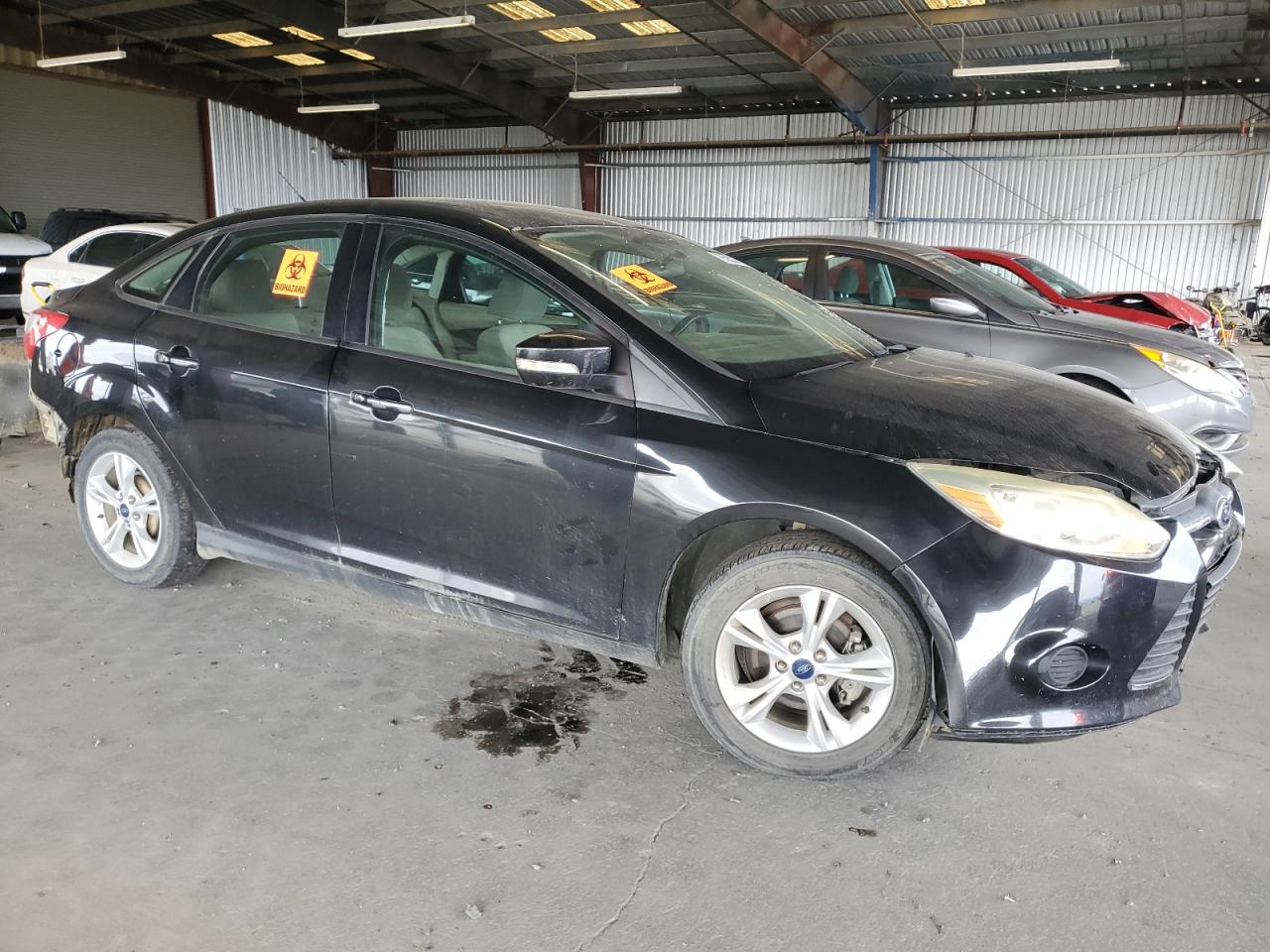 2014 Ford Focus Se Black vin: 1FADP3F22EL375309