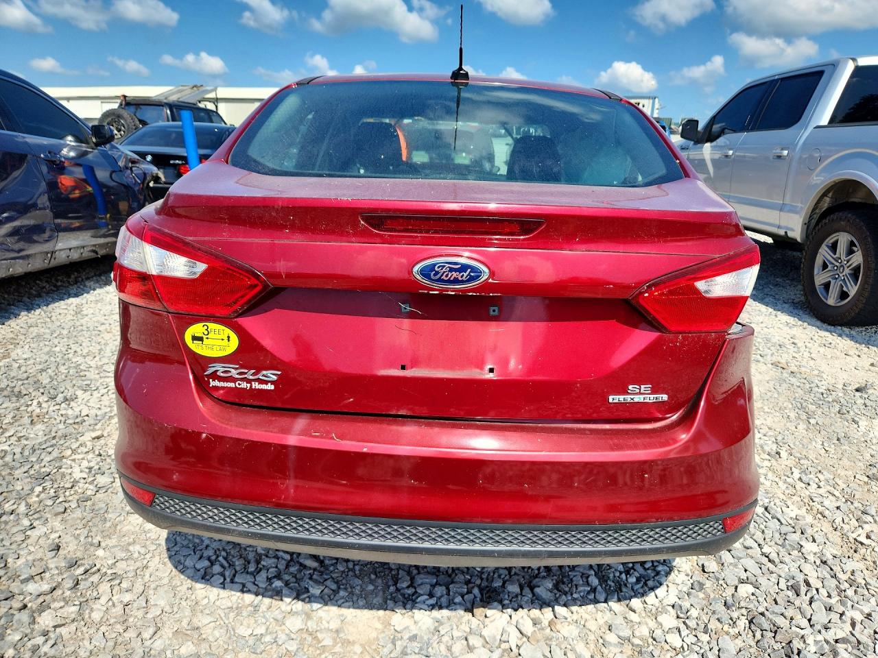 2014 Ford Focus Se Red vin: 1FADP3F22EL388139