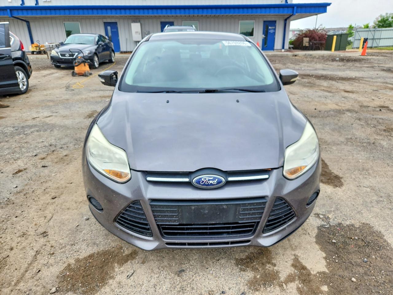 2014 Ford Focus Se Gray vin: 1FADP3F22EL393454