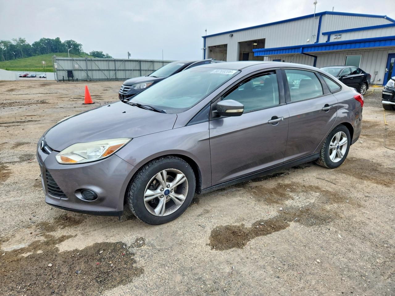 2014 Ford Focus Se Gray vin: 1FADP3F22EL393454