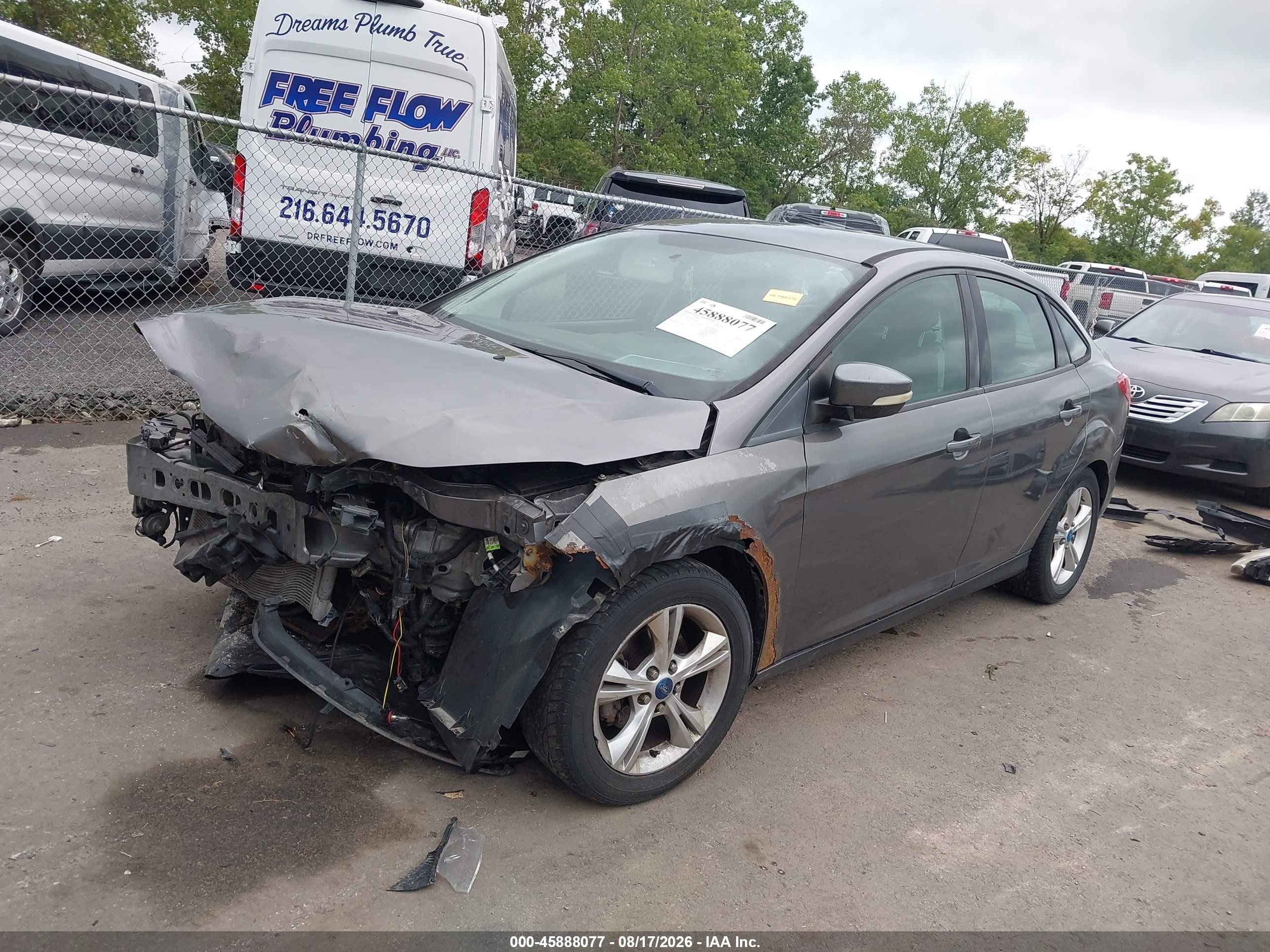 2014 Ford Focus Se Серый vin: 1FADP3F22EL399982