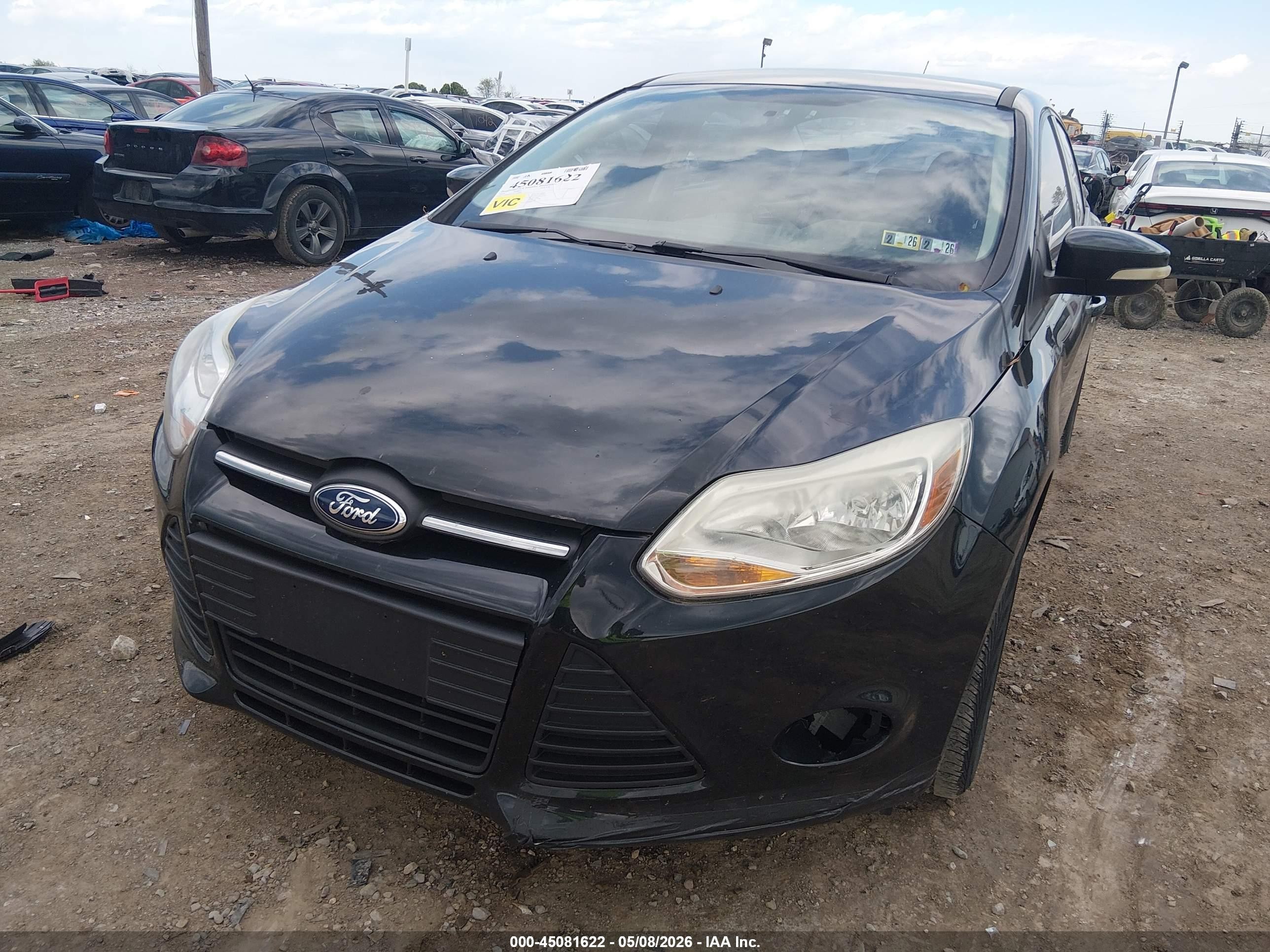 2014 Ford Focus Se Черный vin: 1FADP3F22EL434908