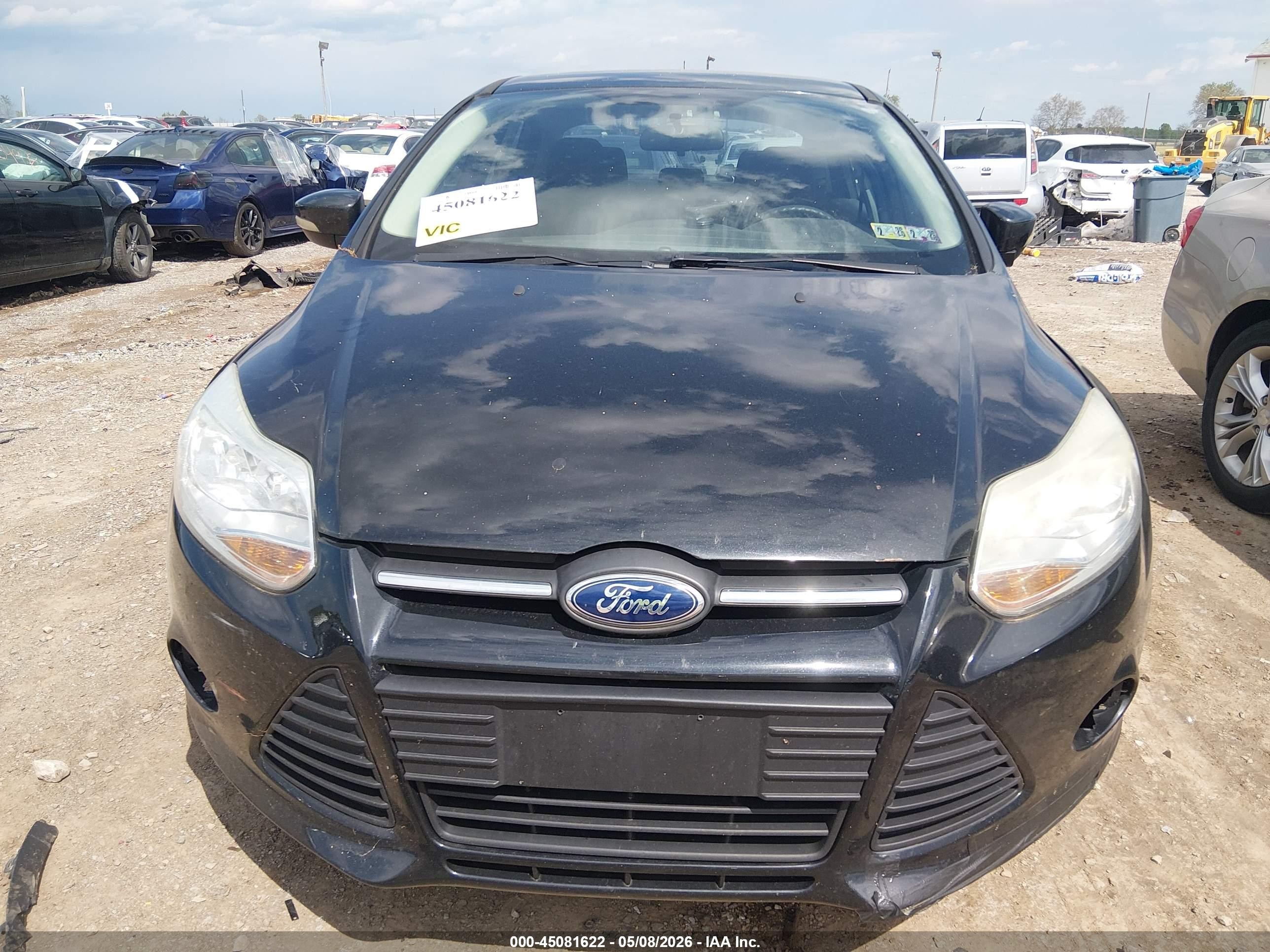 2014 Ford Focus Se Черный vin: 1FADP3F22EL434908