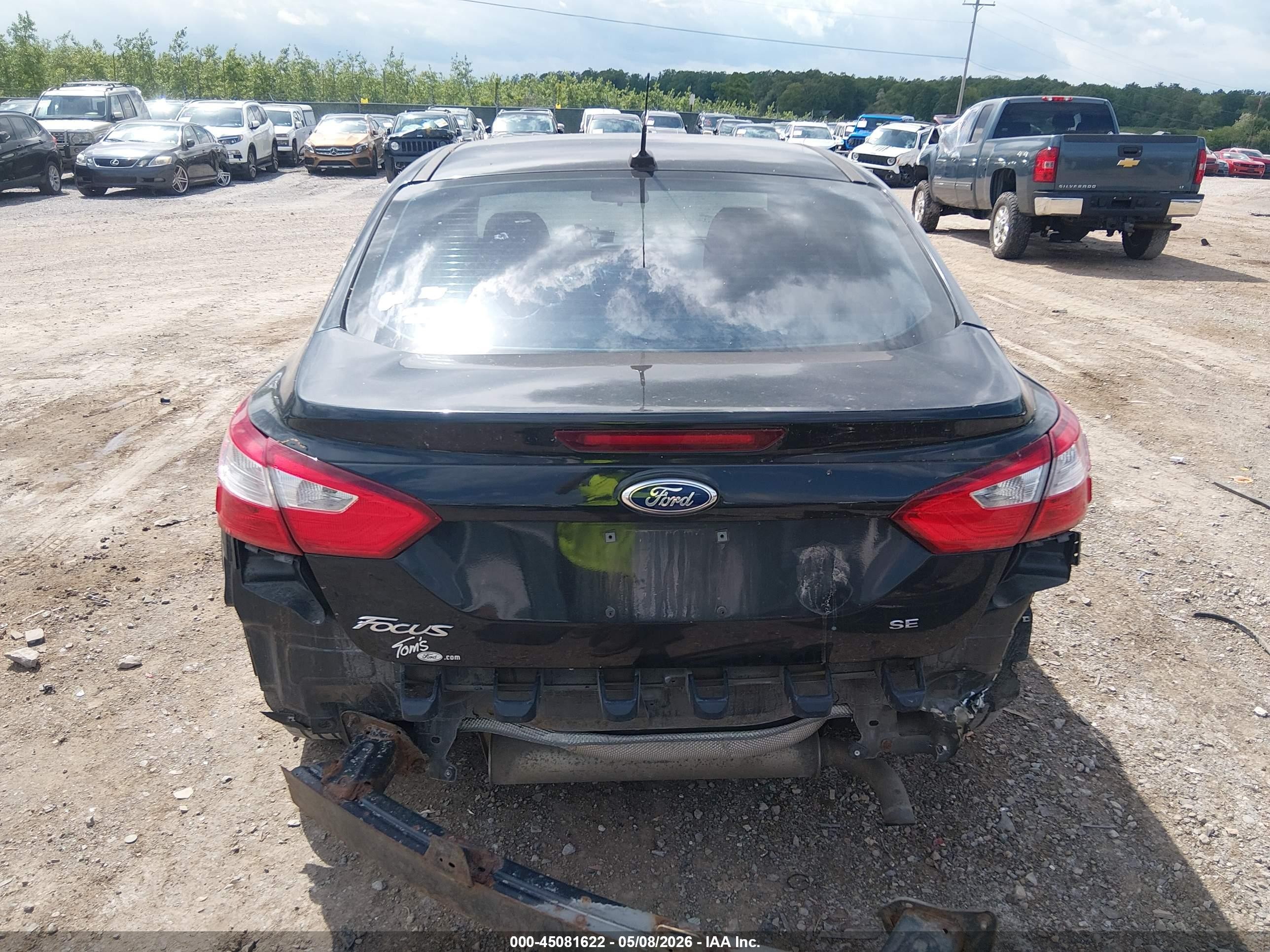 2014 Ford Focus Se Черный vin: 1FADP3F22EL434908