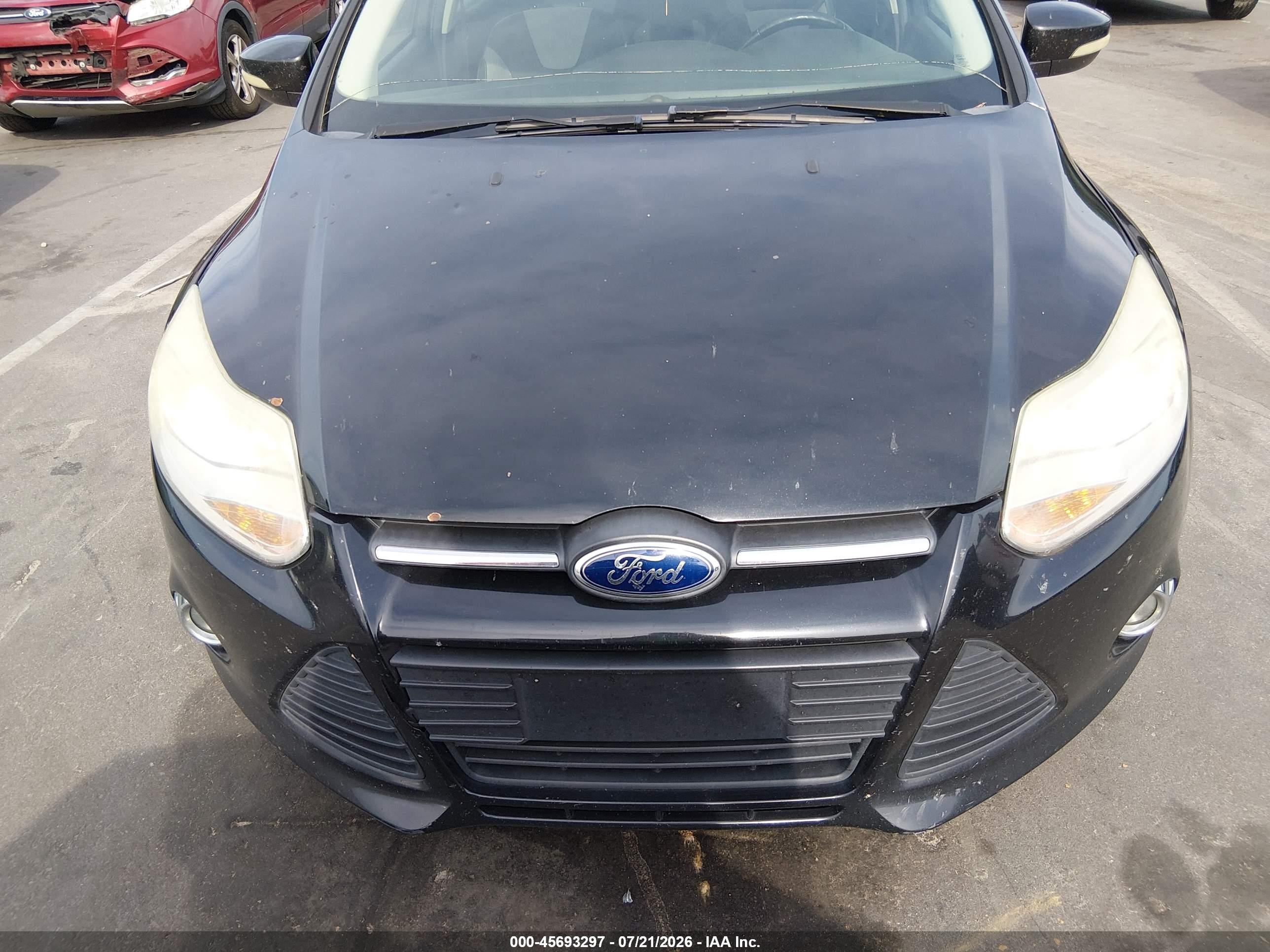 2014 Ford Focus Se Black vin: 1FADP3F22EL435976