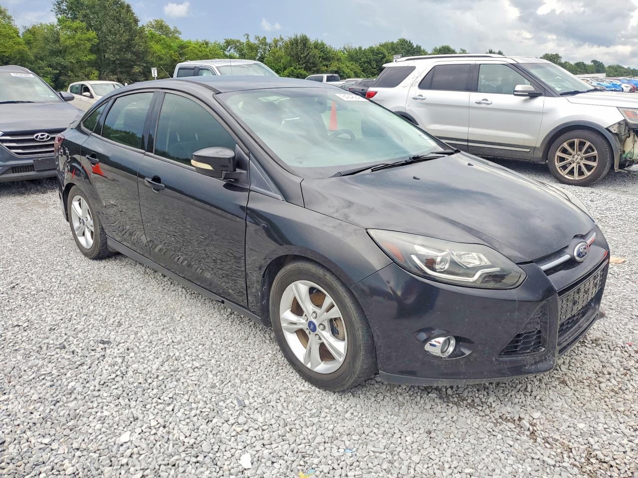 2014 Ford Focus Se Black vin: 1FADP3F22EL447674