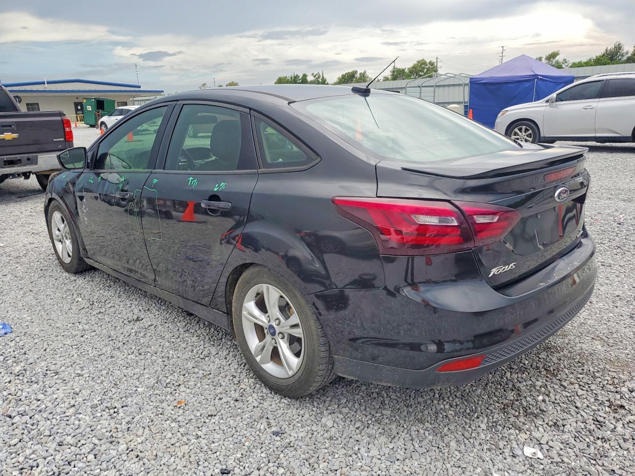 2014 Ford Focus Se Black vin: 1FADP3F22EL447674