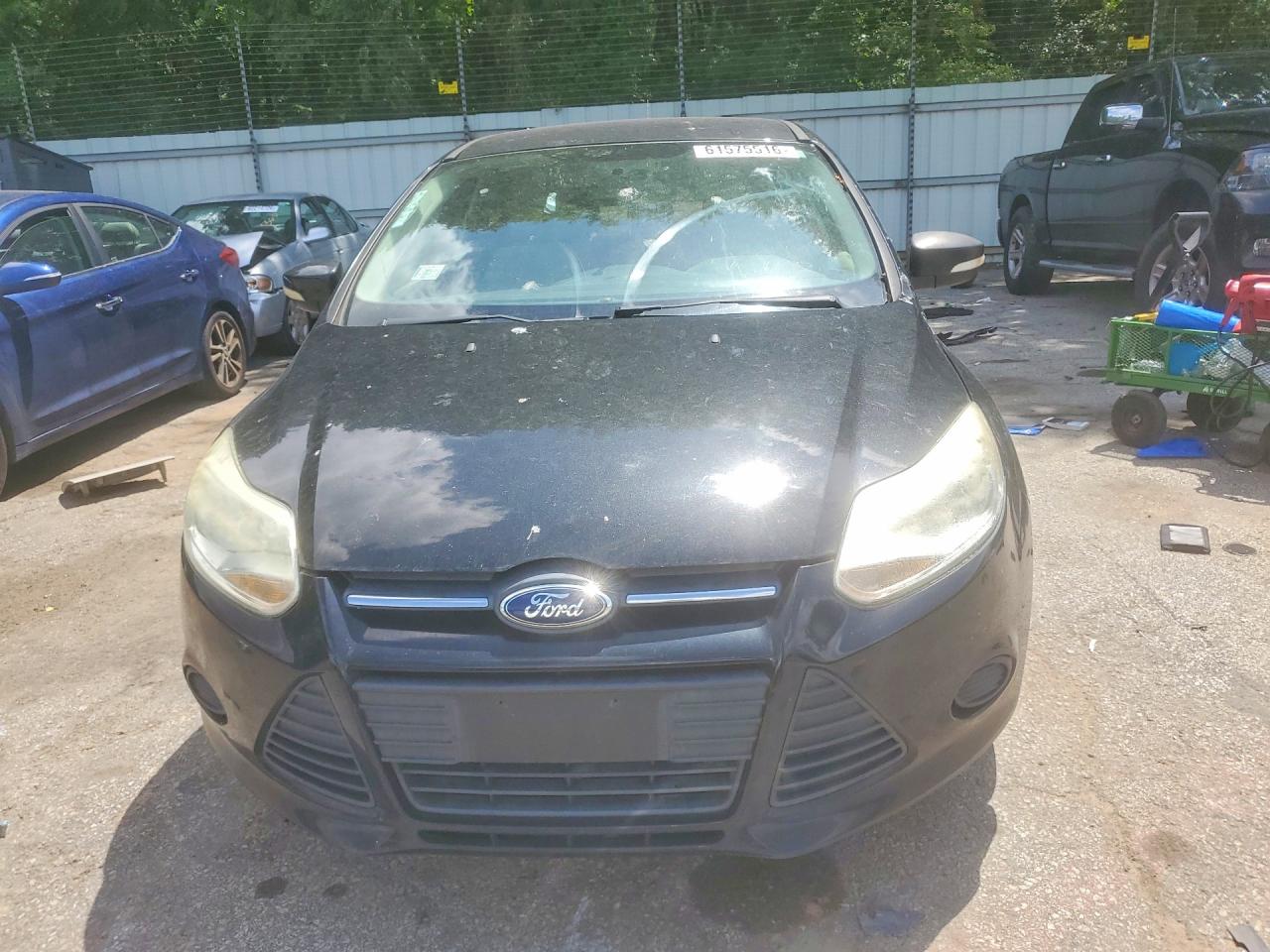 2014 Ford Focus Se Black vin: 1FADP3F22EL452423