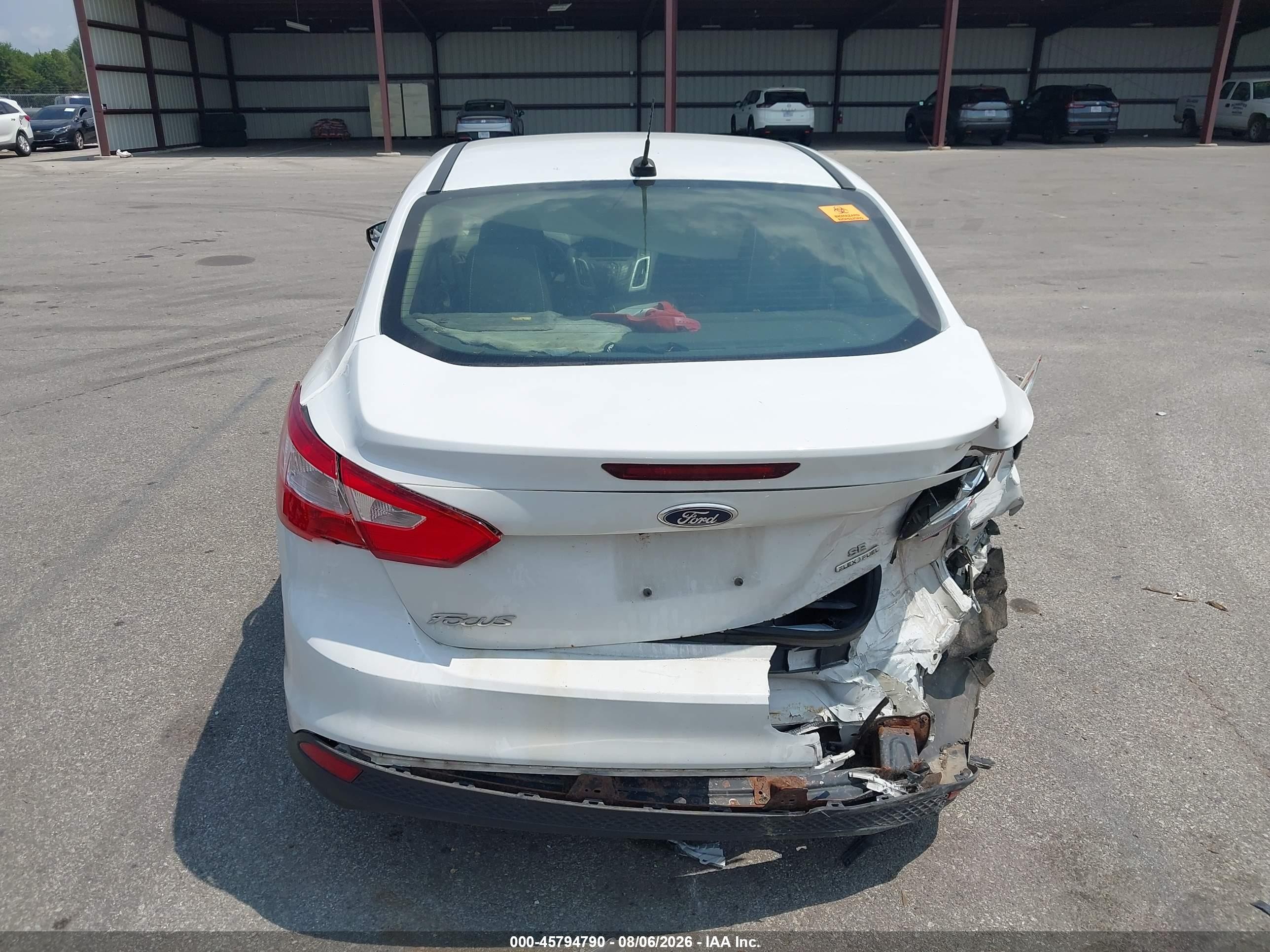 2014 Ford Focus Se White vin: 1FADP3F22EL459436