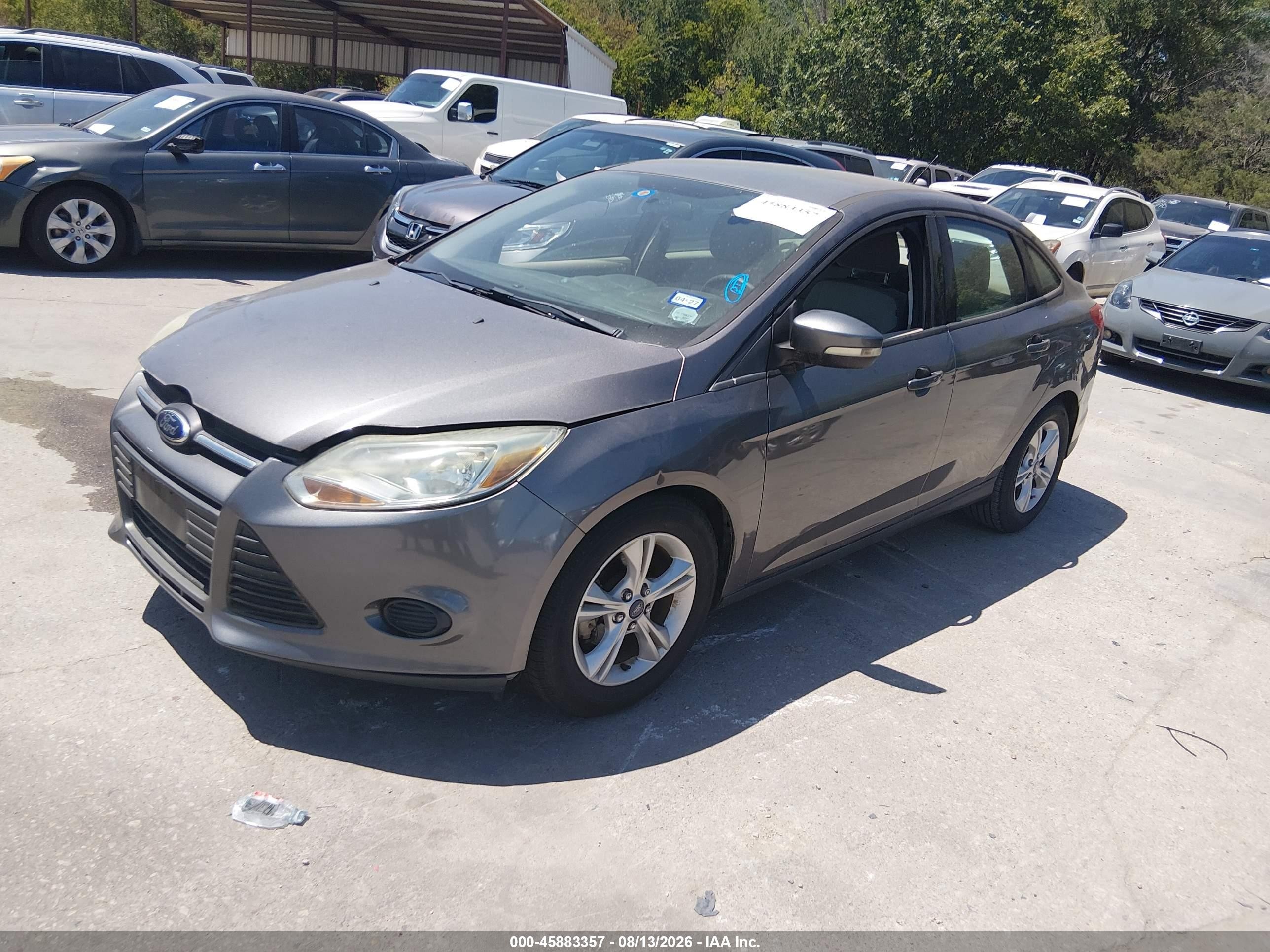 2014 Ford Focus Se Серый vin: 1FADP3F22EL460134