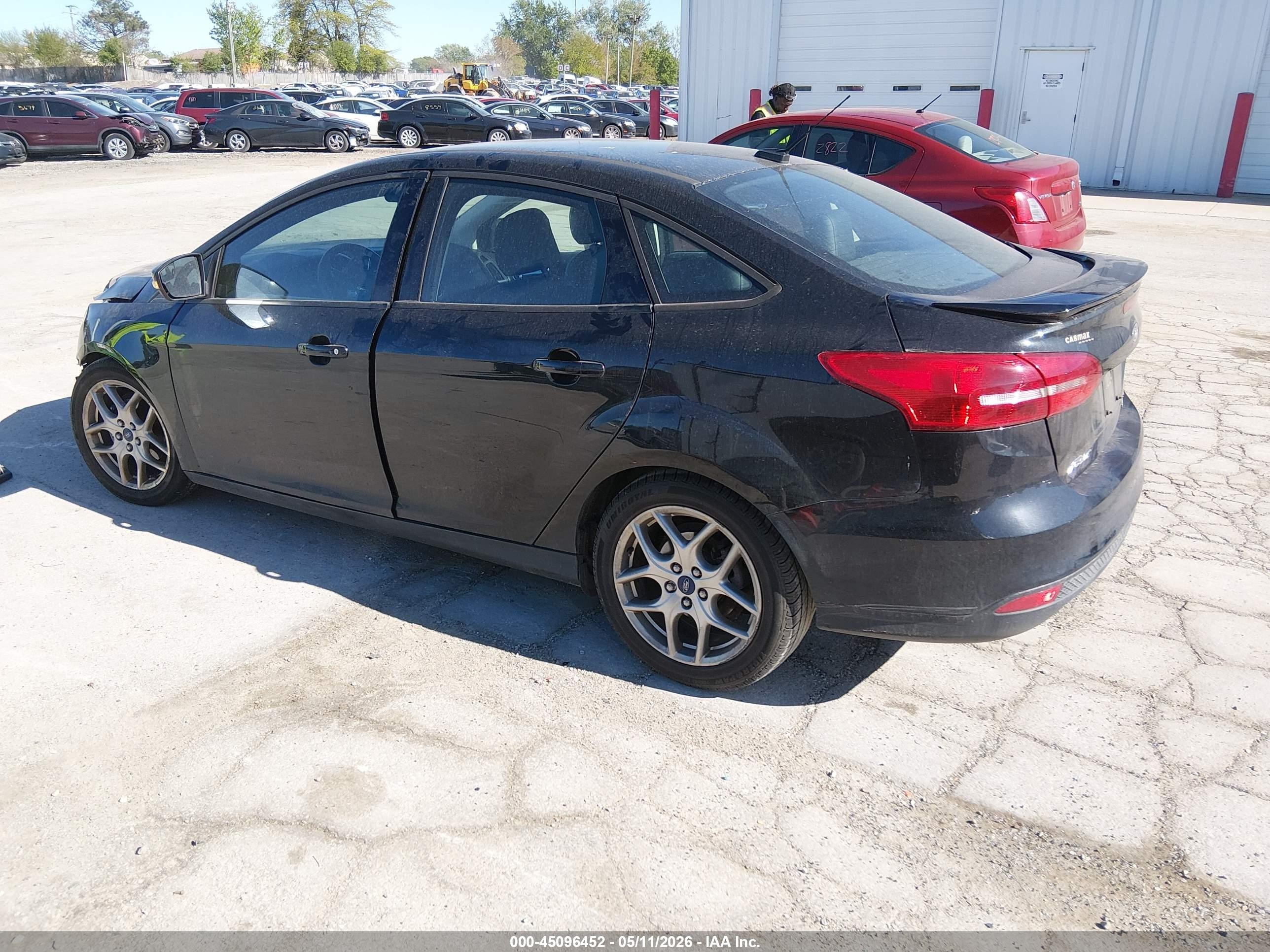 2015 Ford Focus Se Black vin: 1FADP3F22FL200804