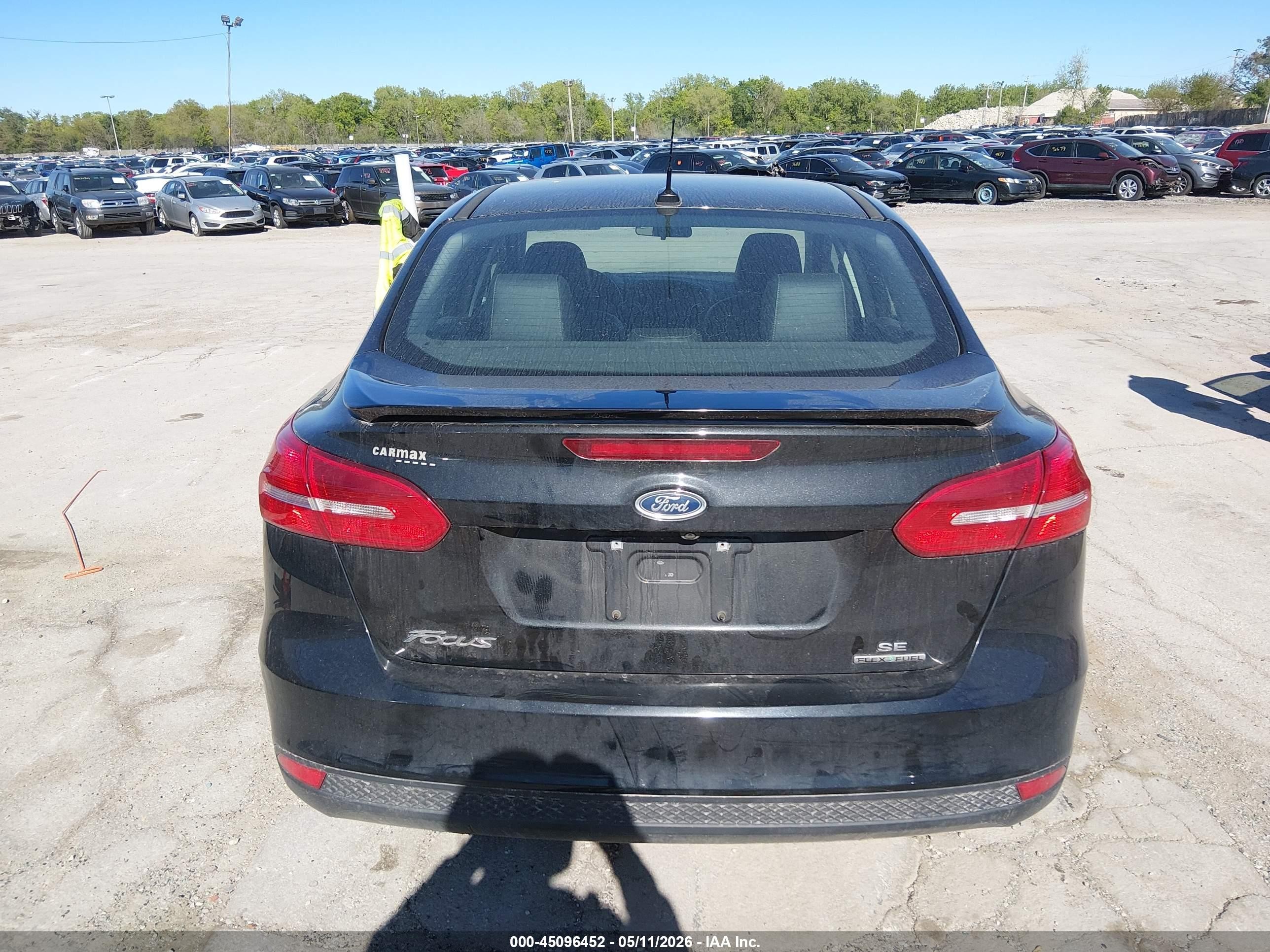 2015 Ford Focus Se Black vin: 1FADP3F22FL200804