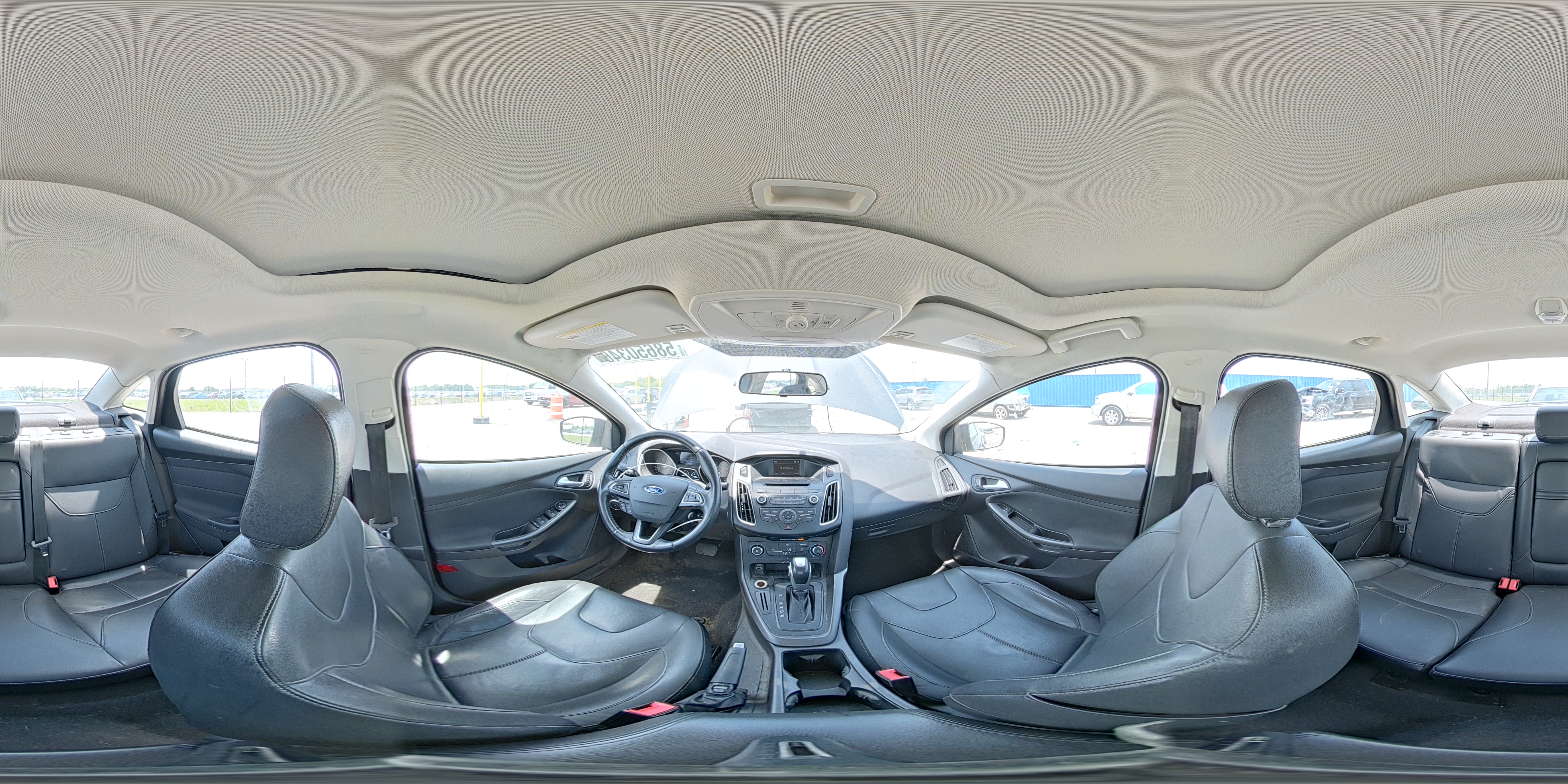 2015 Ford Focus Se Gray vin: 1FADP3F22FL200950