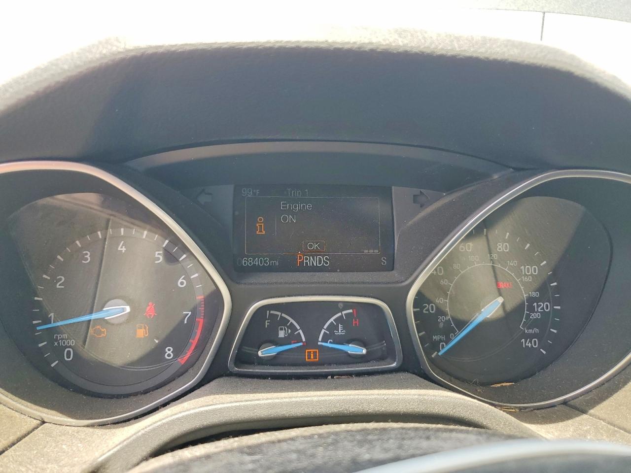 2015 Ford Focus Se Gray vin: 1FADP3F22FL200950
