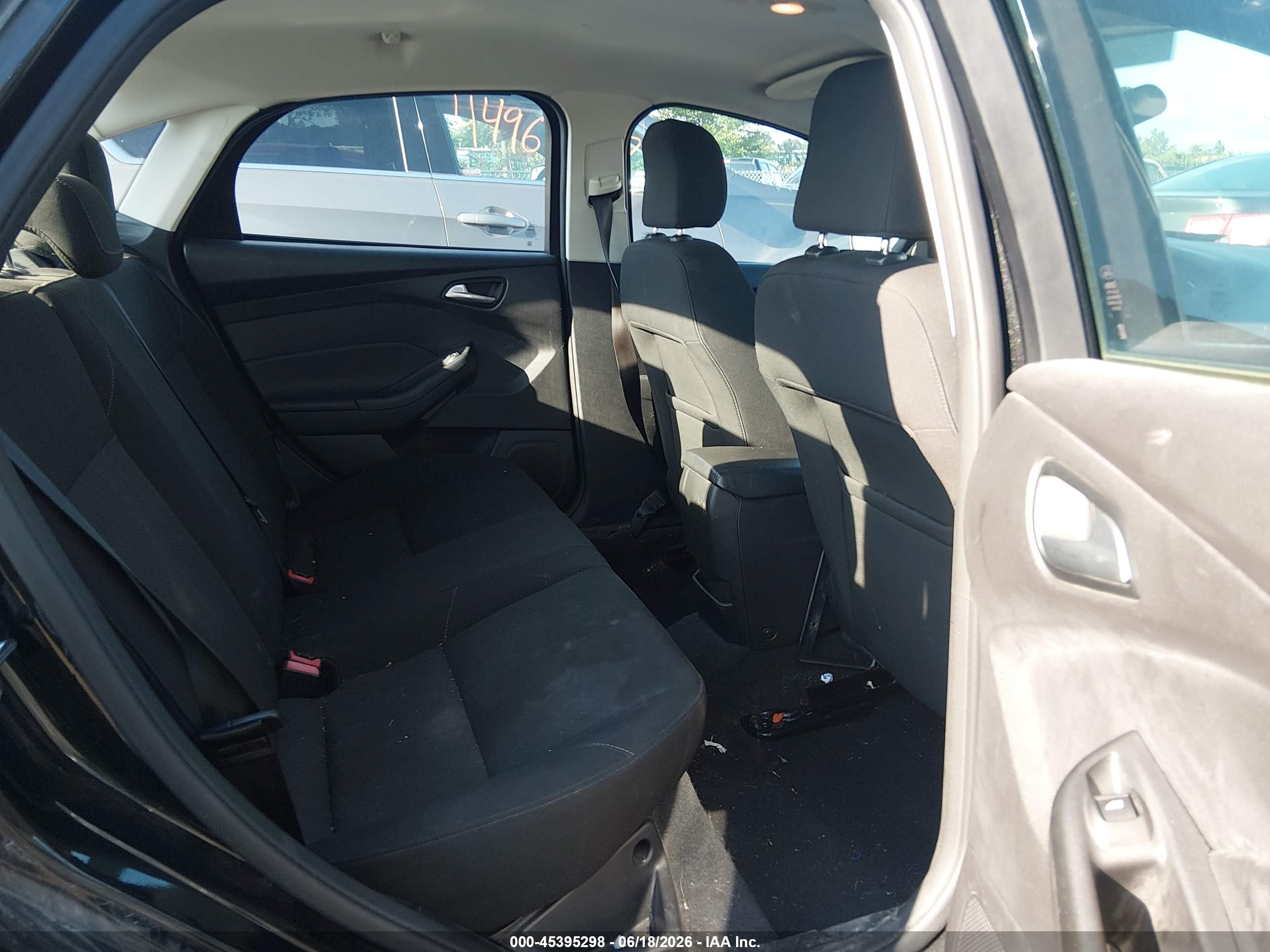 2015 Ford Focus Se Black vin: 1FADP3F22FL210166