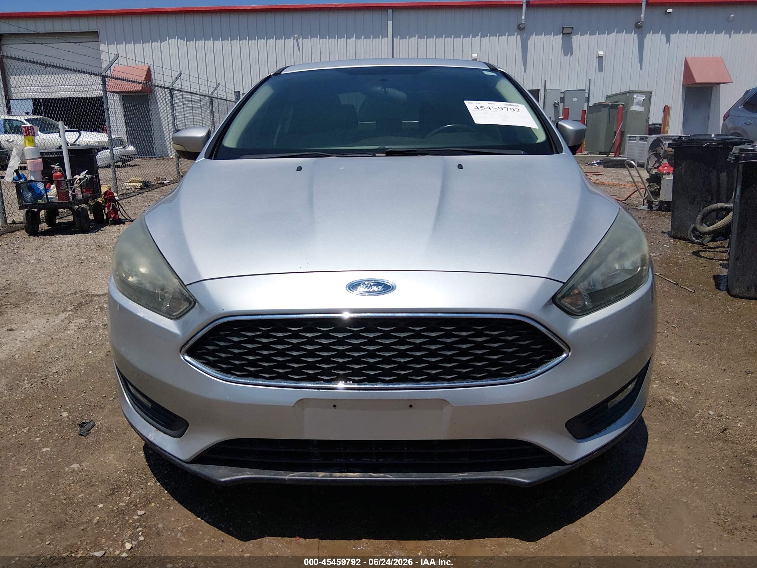 2015 Ford Focus Se Silver vin: 1FADP3F22FL255415