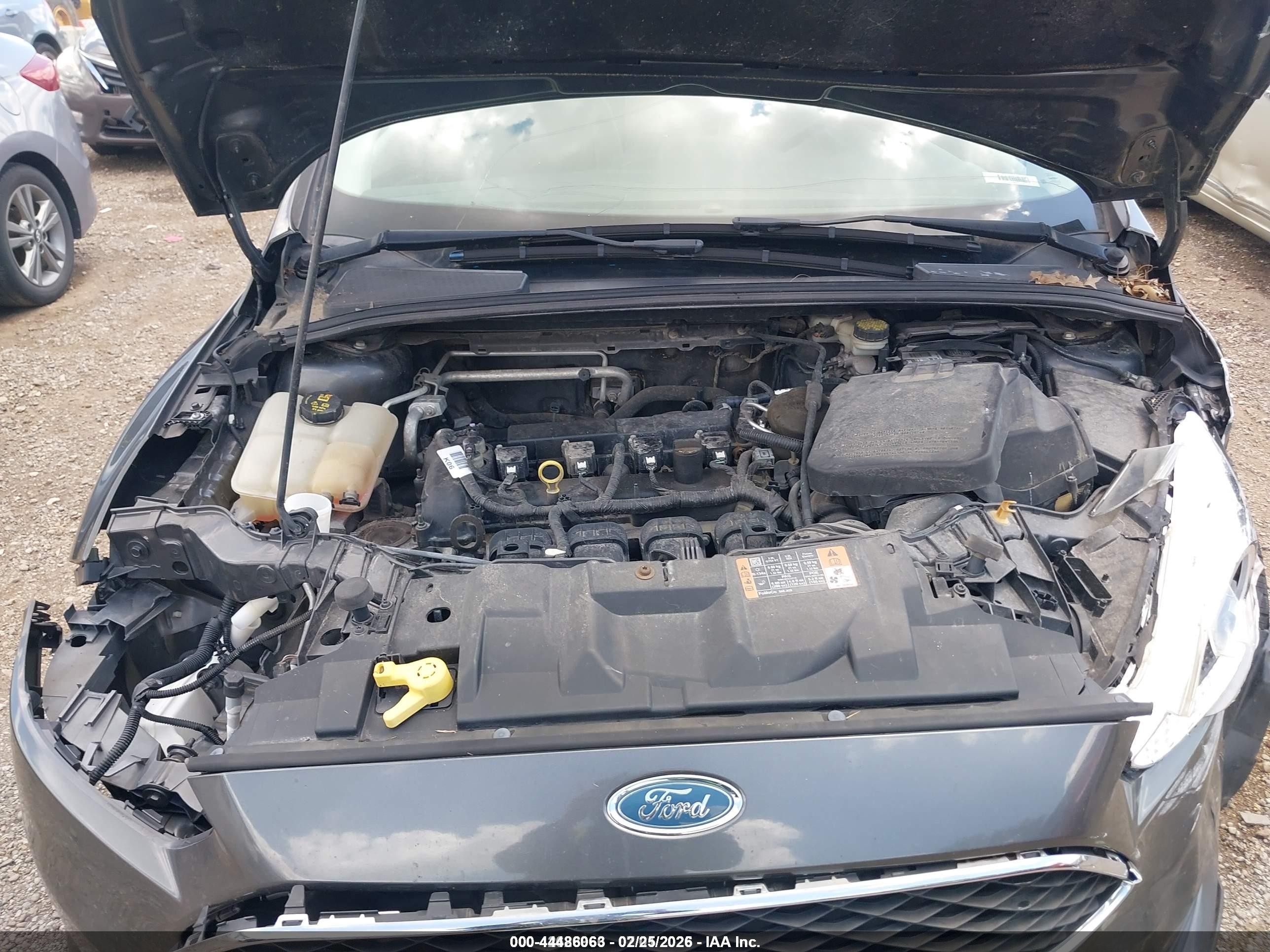 2015 Ford Focus Se Gray vin: 1FADP3F22FL280475