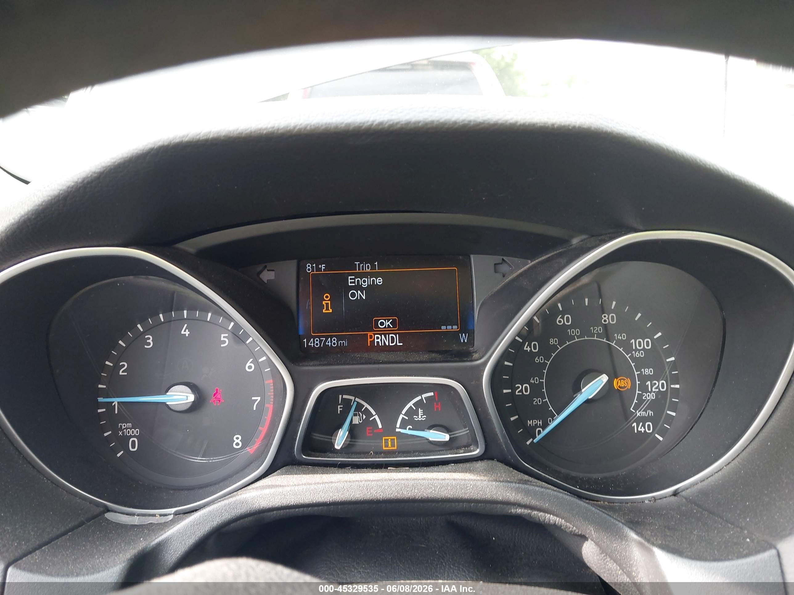 2015 Ford Focus Se Black vin: 1FADP3F22FL295512
