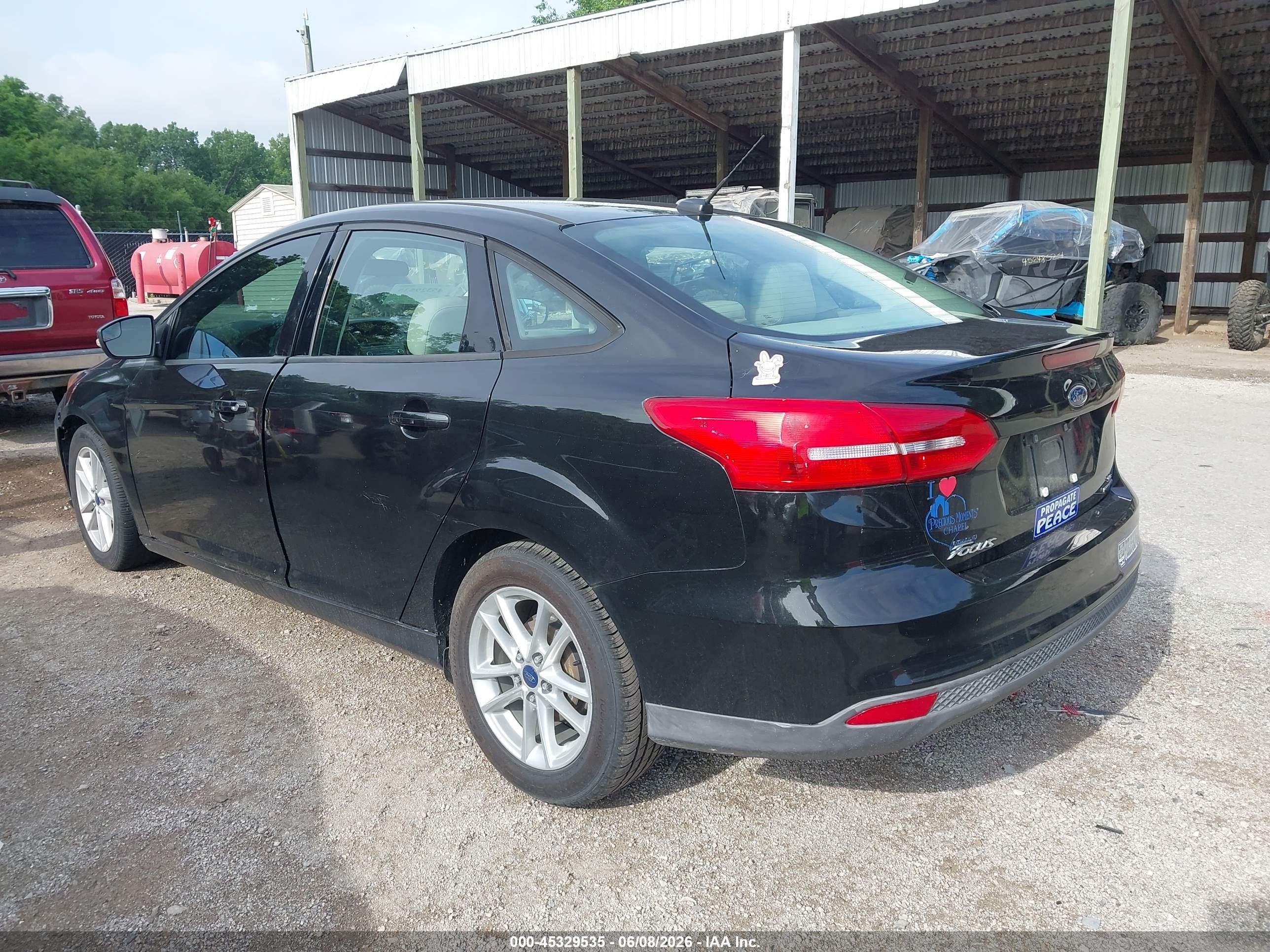 2015 Ford Focus Se Black vin: 1FADP3F22FL295512