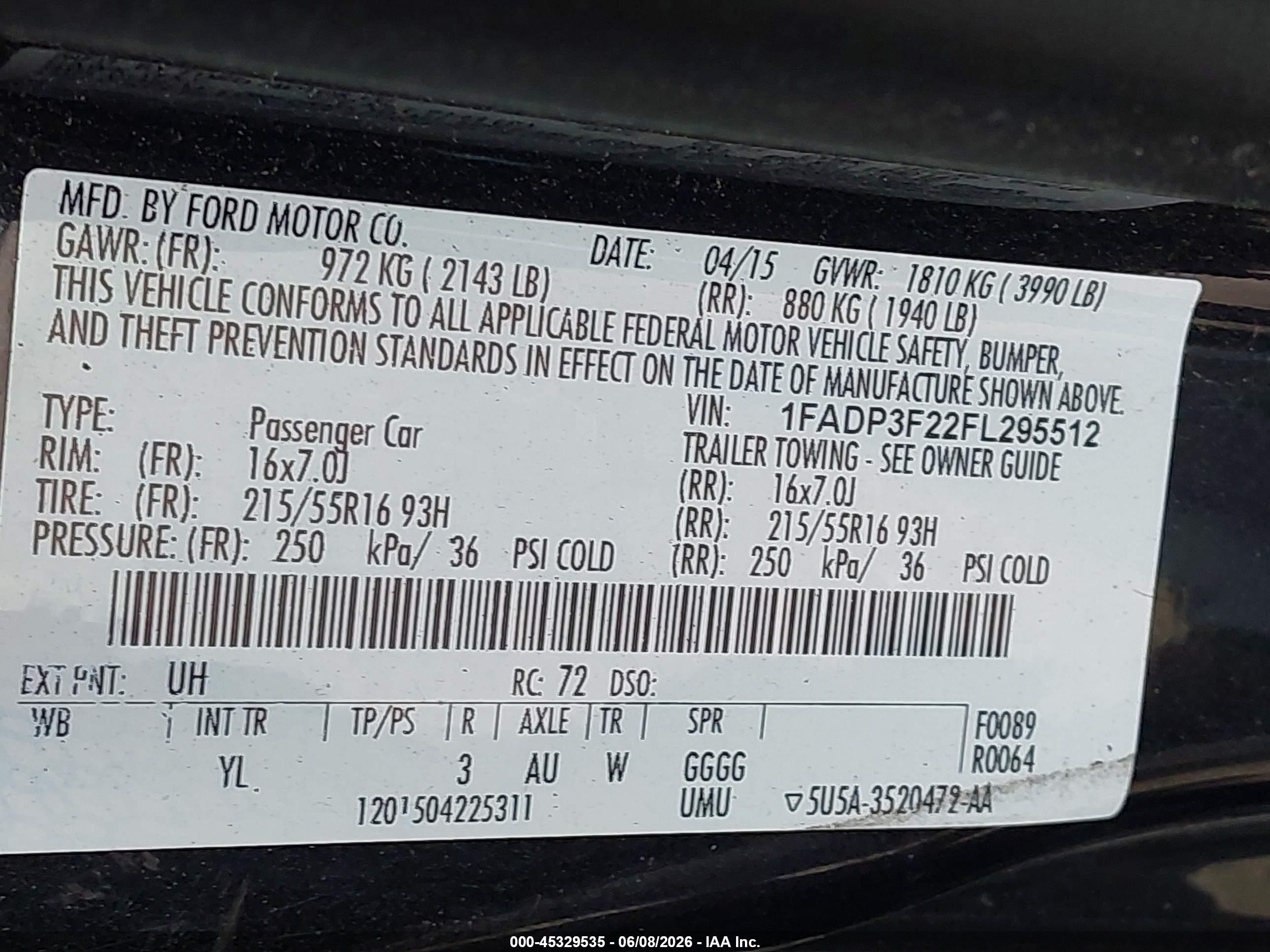 2015 Ford Focus Se Black vin: 1FADP3F22FL295512