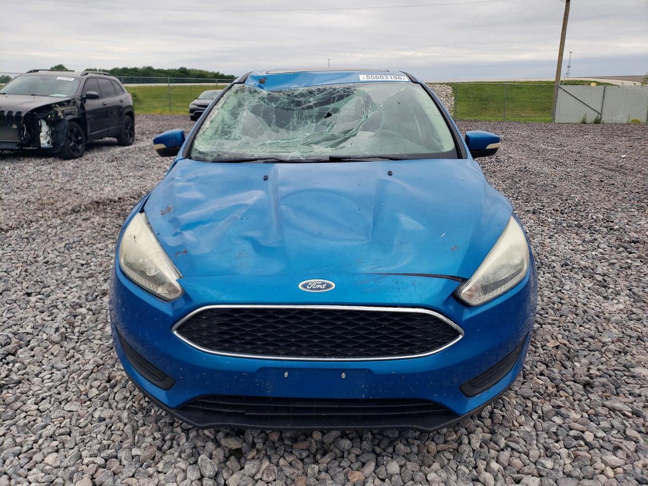 2015 Ford Focus Se Blue vin: 1FADP3F22FL295607