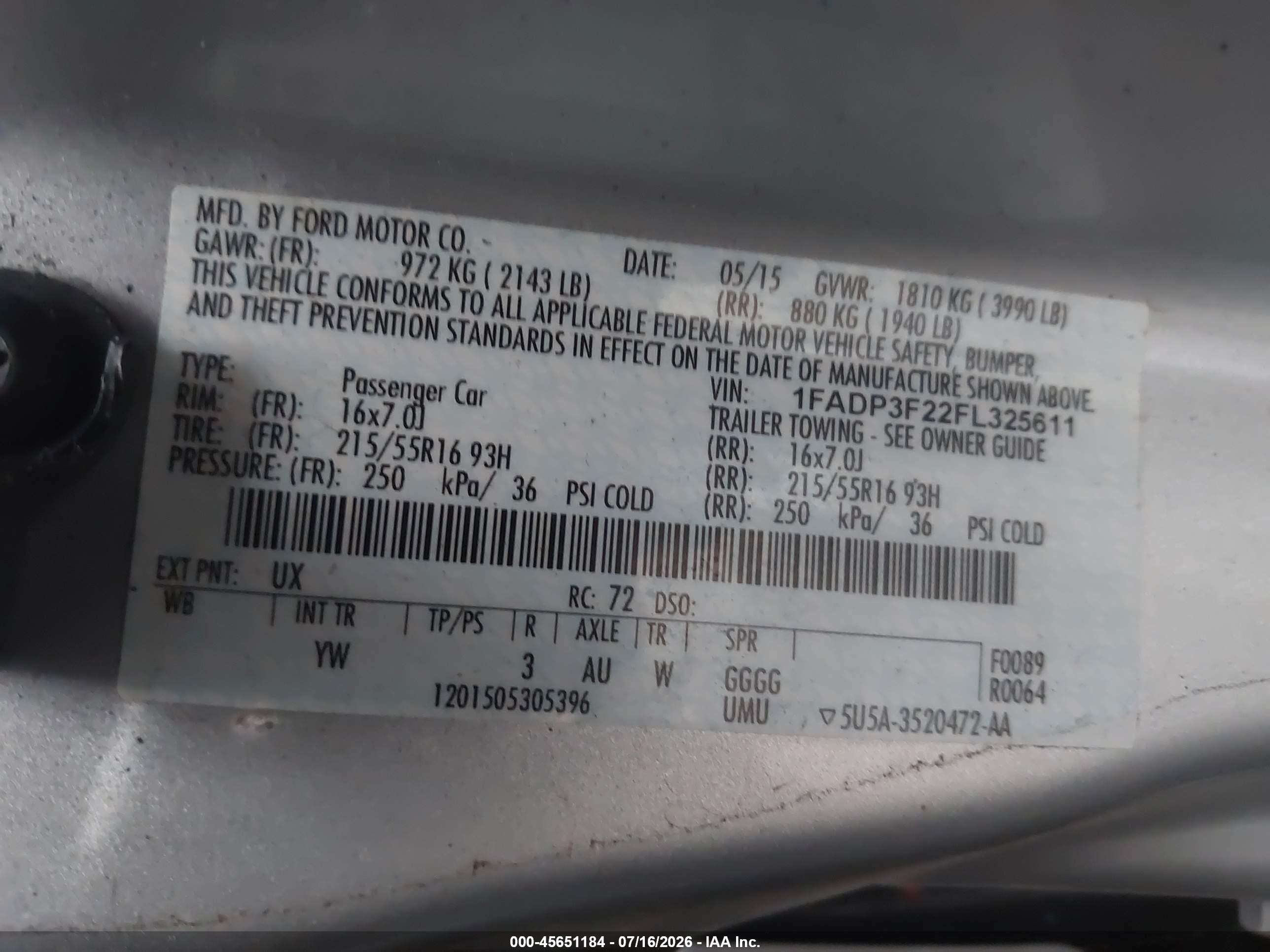 2015 Ford Focus Se Серебряный vin: 1FADP3F22FL325611