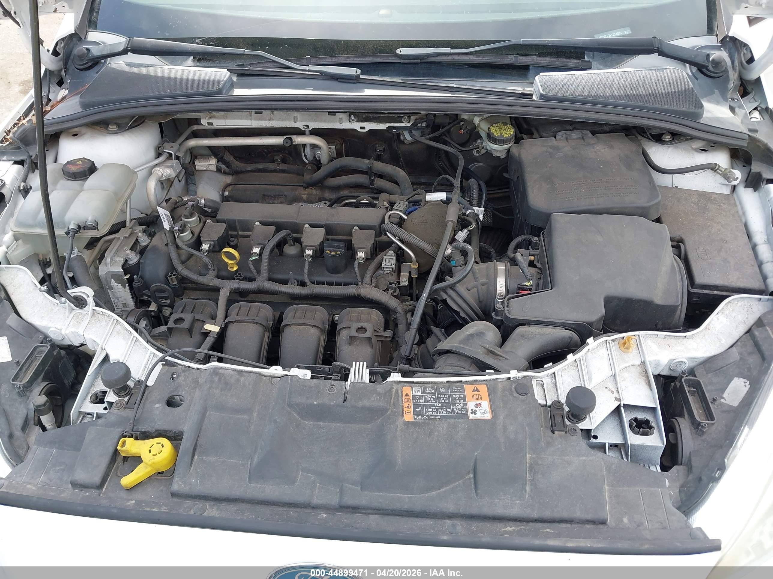 2015 Ford Focus Se White vin: 1FADP3F22FL334535