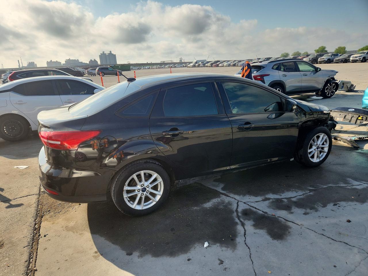 2015 Ford Focus Se Black vin: 1FADP3F22FL340920