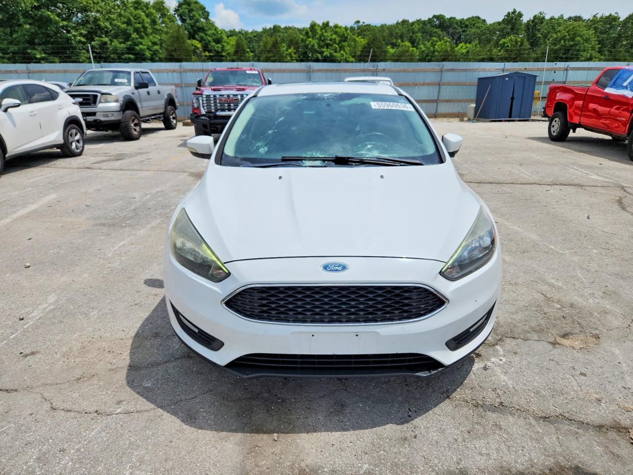 2015 Ford Focus Se White vin: 1FADP3F22FL357345