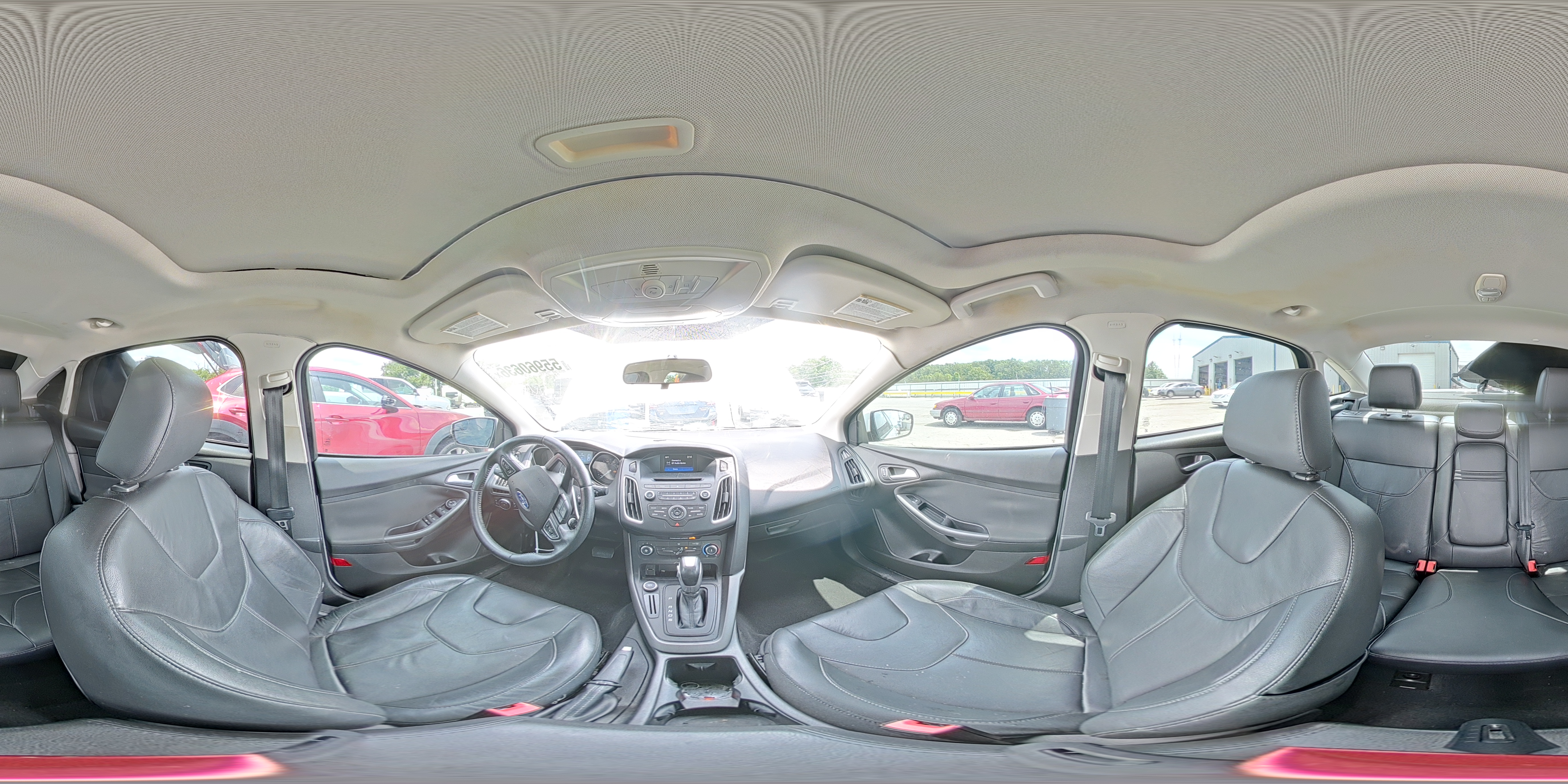 2015 Ford Focus Se White vin: 1FADP3F22FL357345