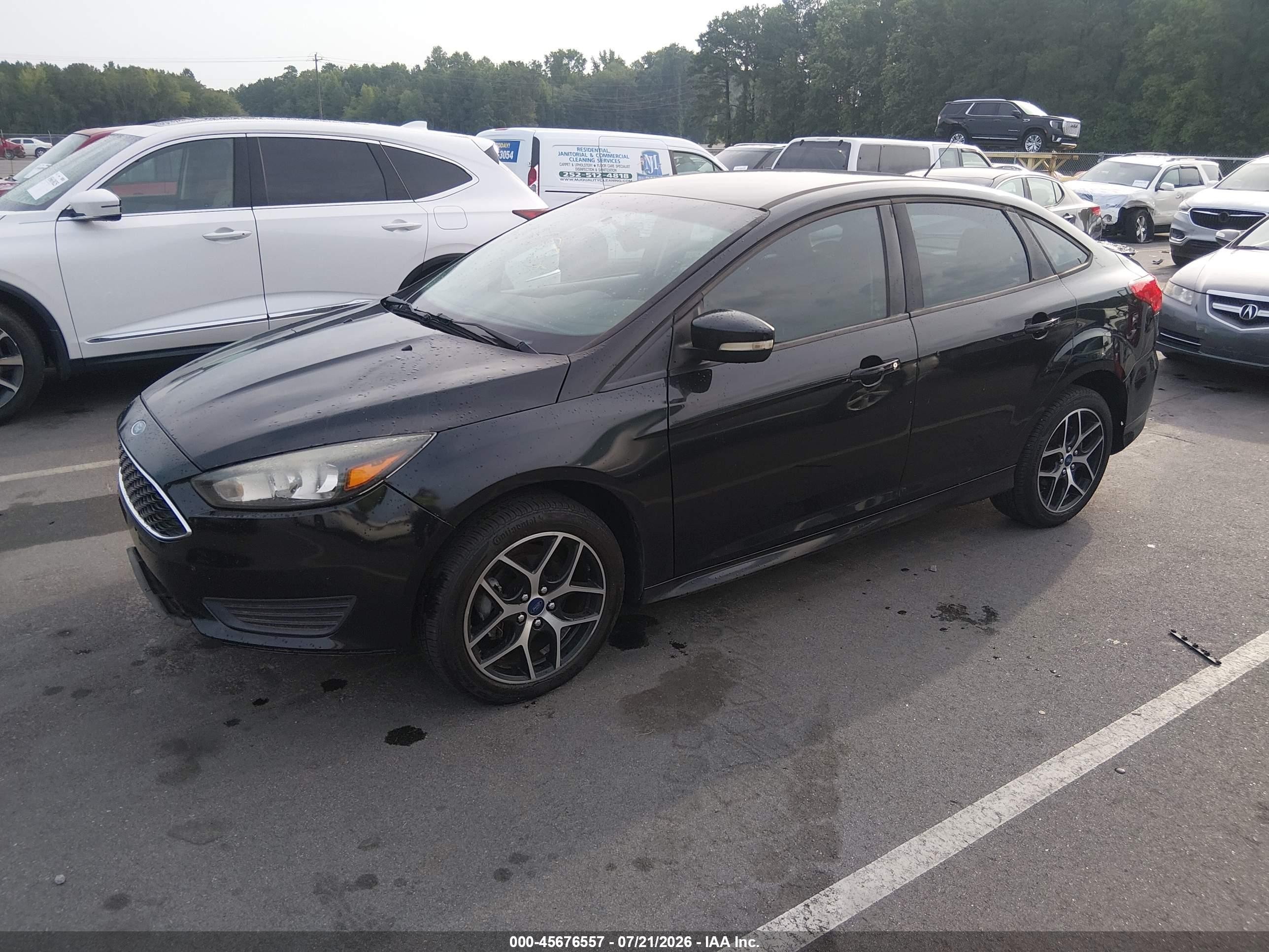 2015 Ford Focus Se Black vin: 1FADP3F22FL360519