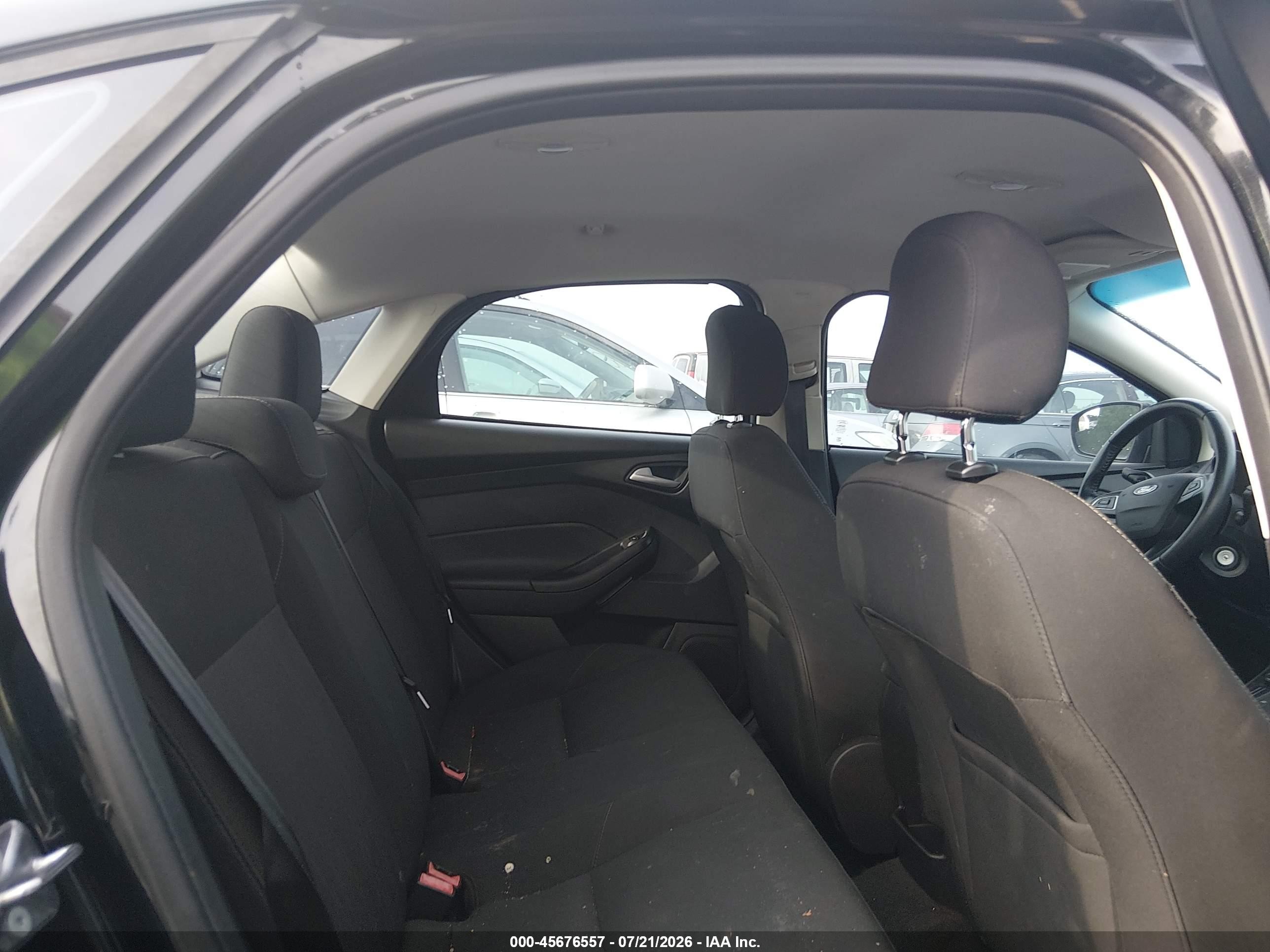 2015 Ford Focus Se Black vin: 1FADP3F22FL360519